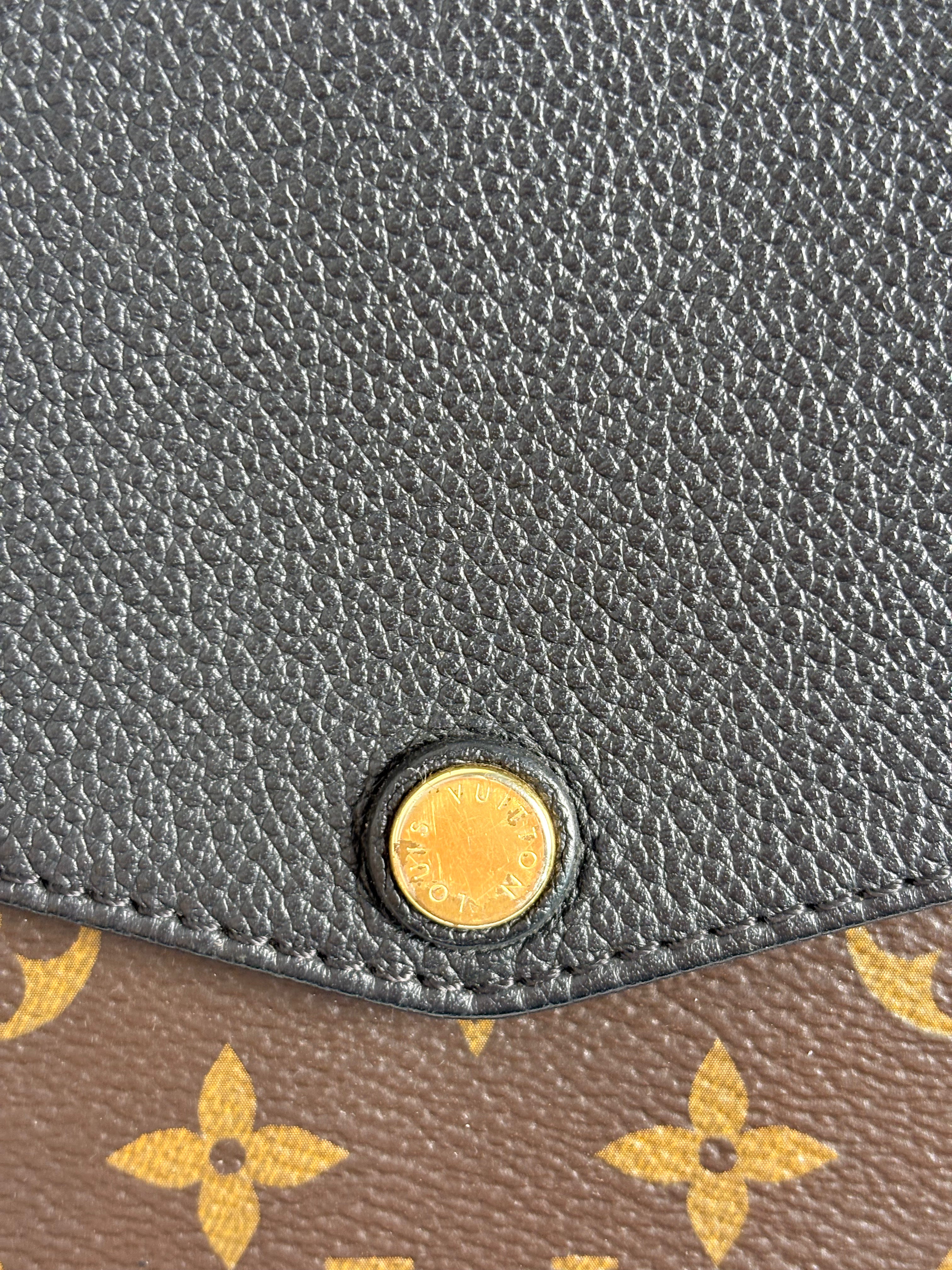 LOUIS VUITTON Twice Twinset Monogram Canvas Black Crossbody Shoulder Bag