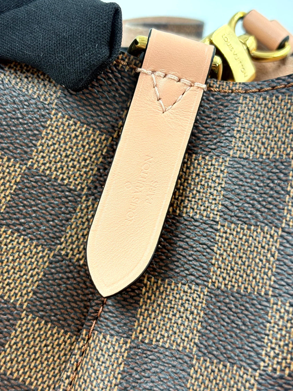 LOUIS VUITTON Damier Ebene Neonoe MM Venus Pink (microchipped)