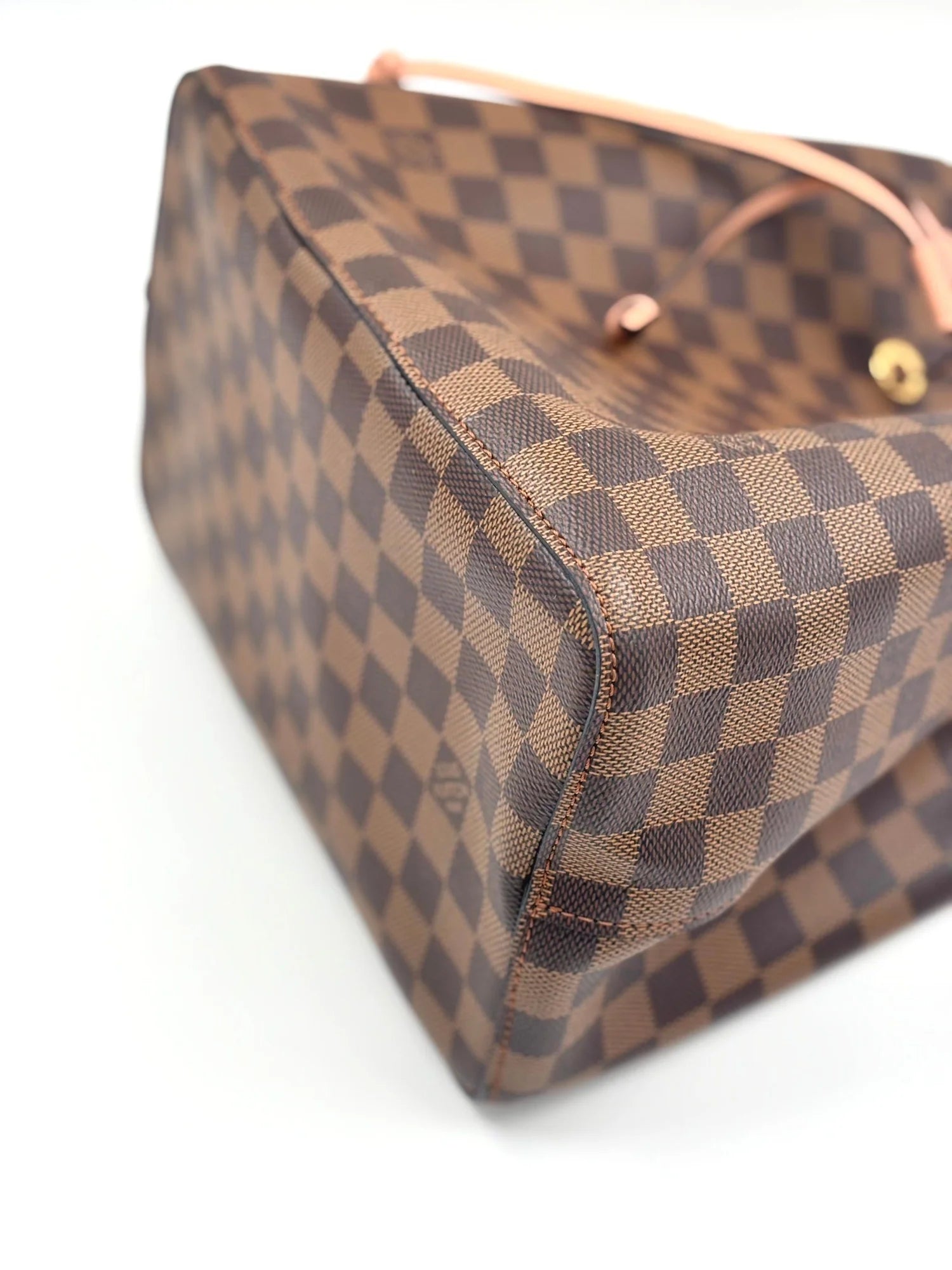 LOUIS VUITTON Damier Ebene Neonoe MM Venus Pink (microchipped)