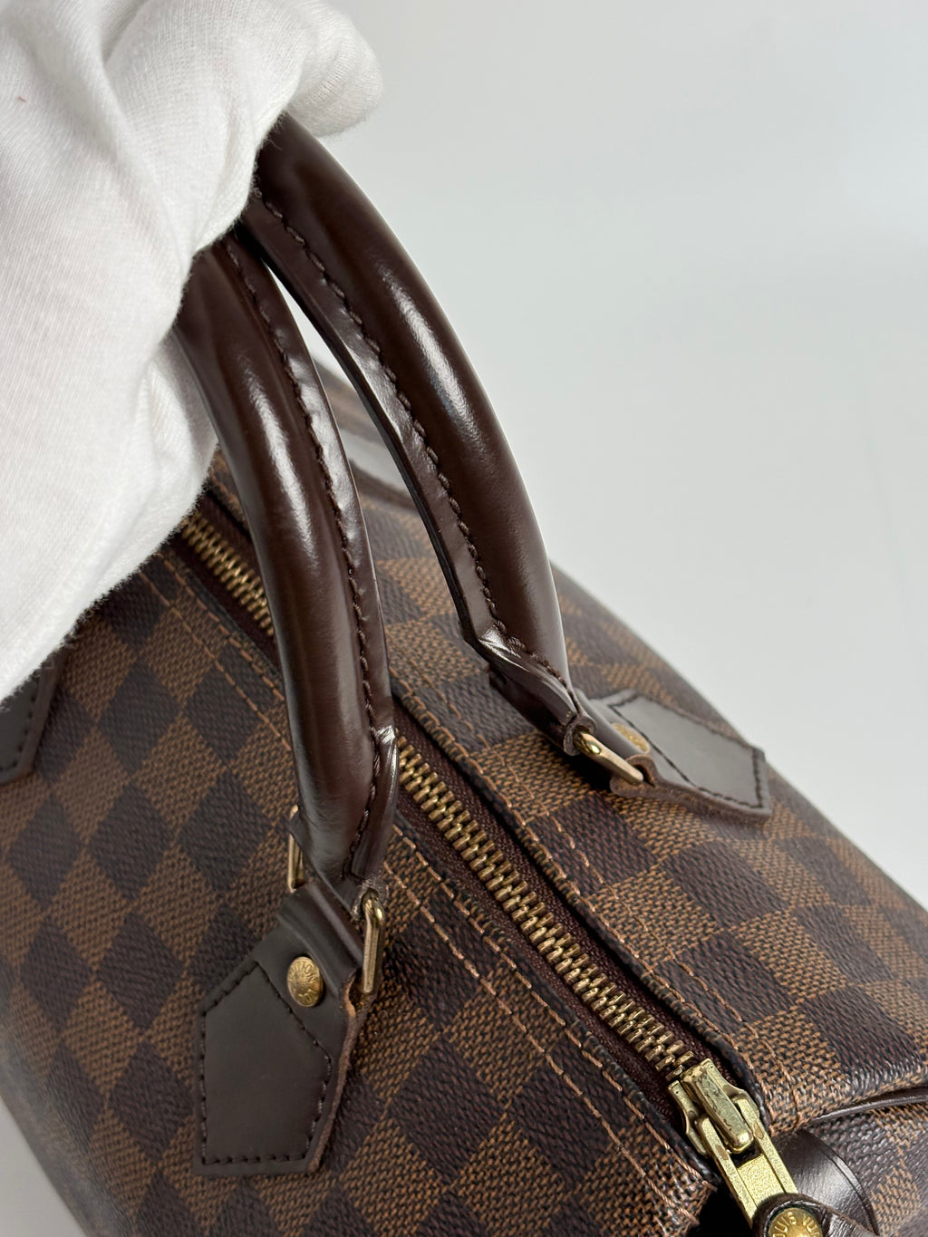 LOUIS VUITTON Speedy 25 Damier Ebene Canvas