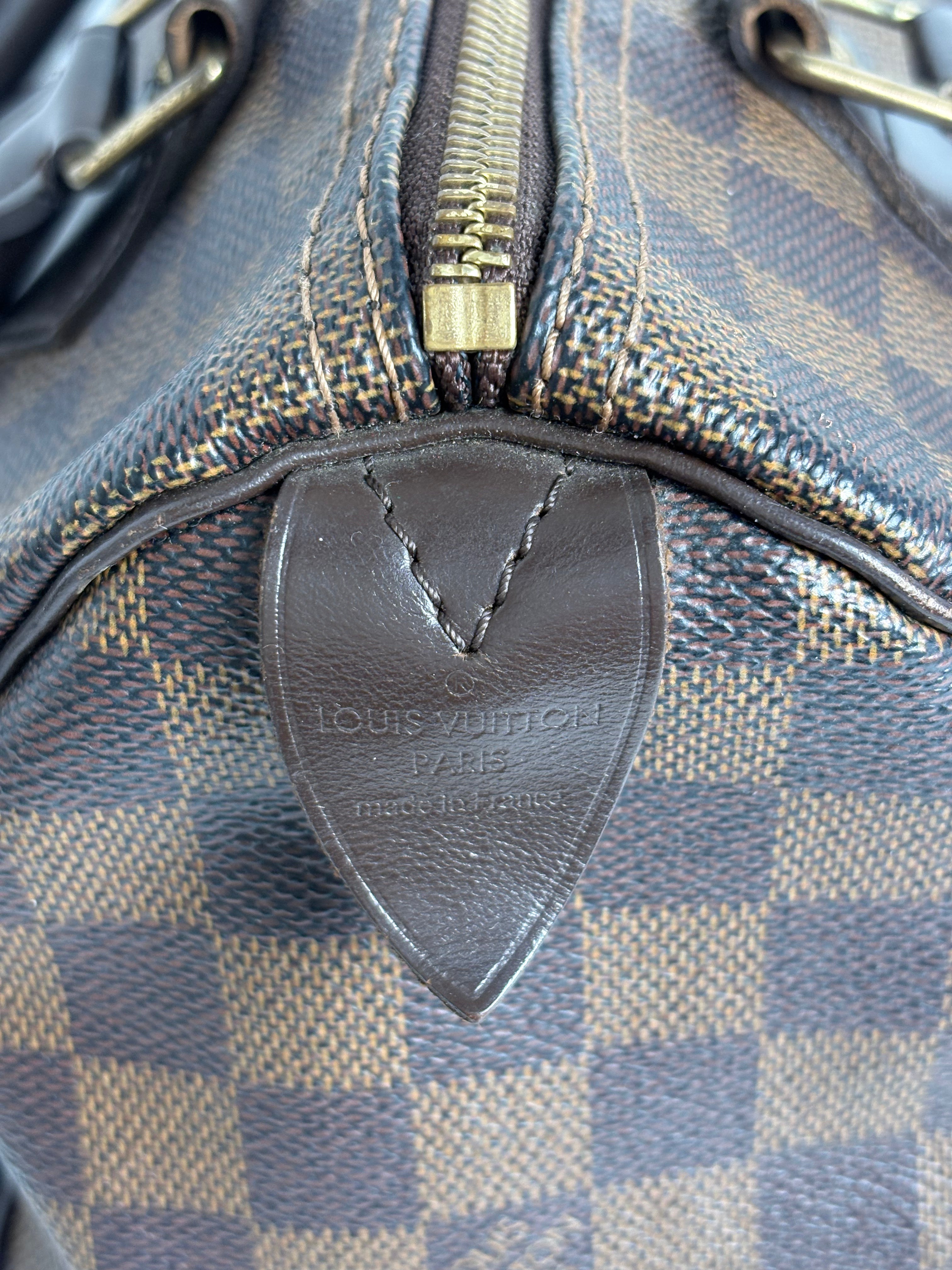 LOUIS VUITTON Speedy 25 Damier Ebene Canvas
