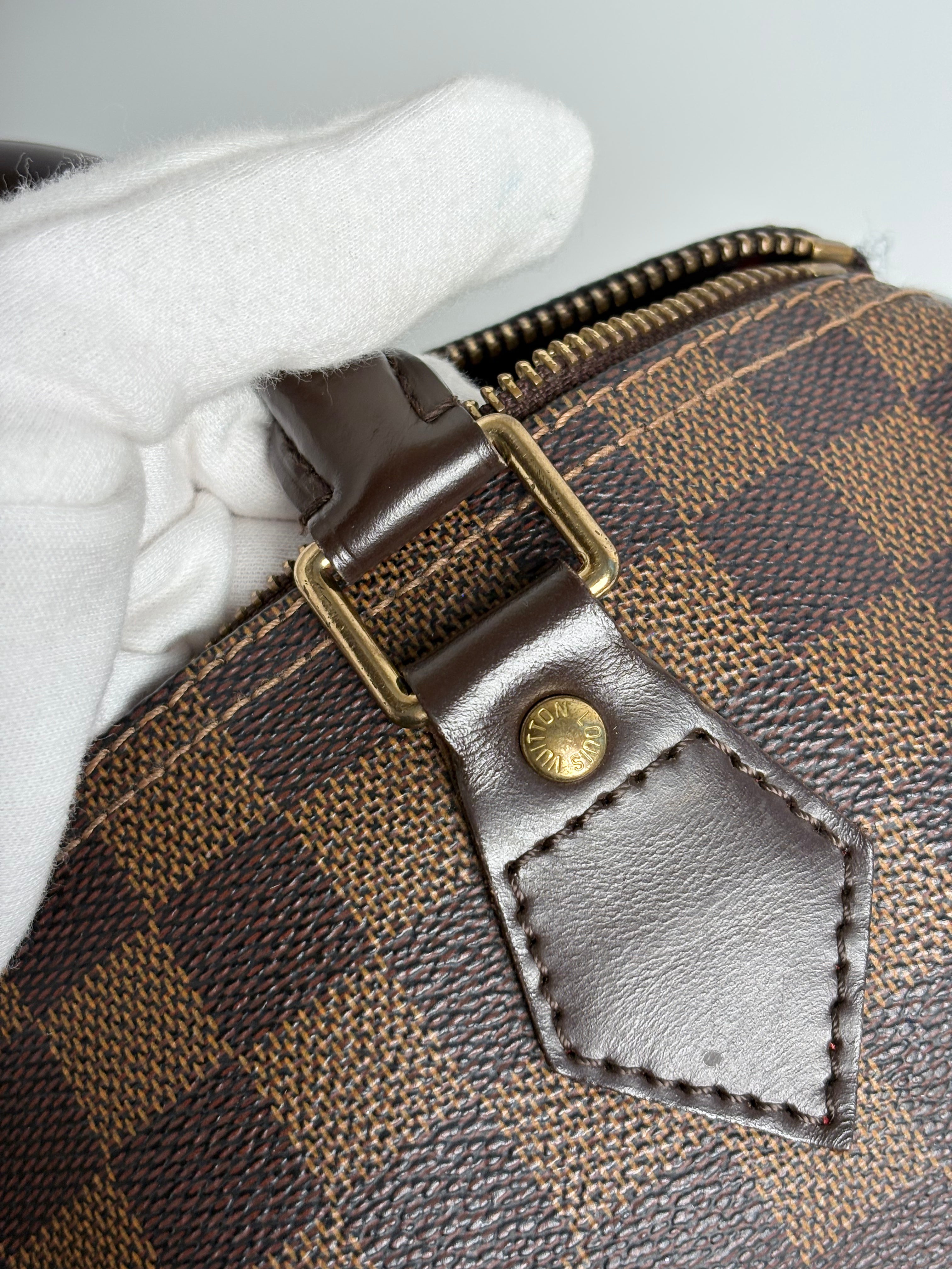 LOUIS VUITTON Speedy 25 Damier Ebene Canvas