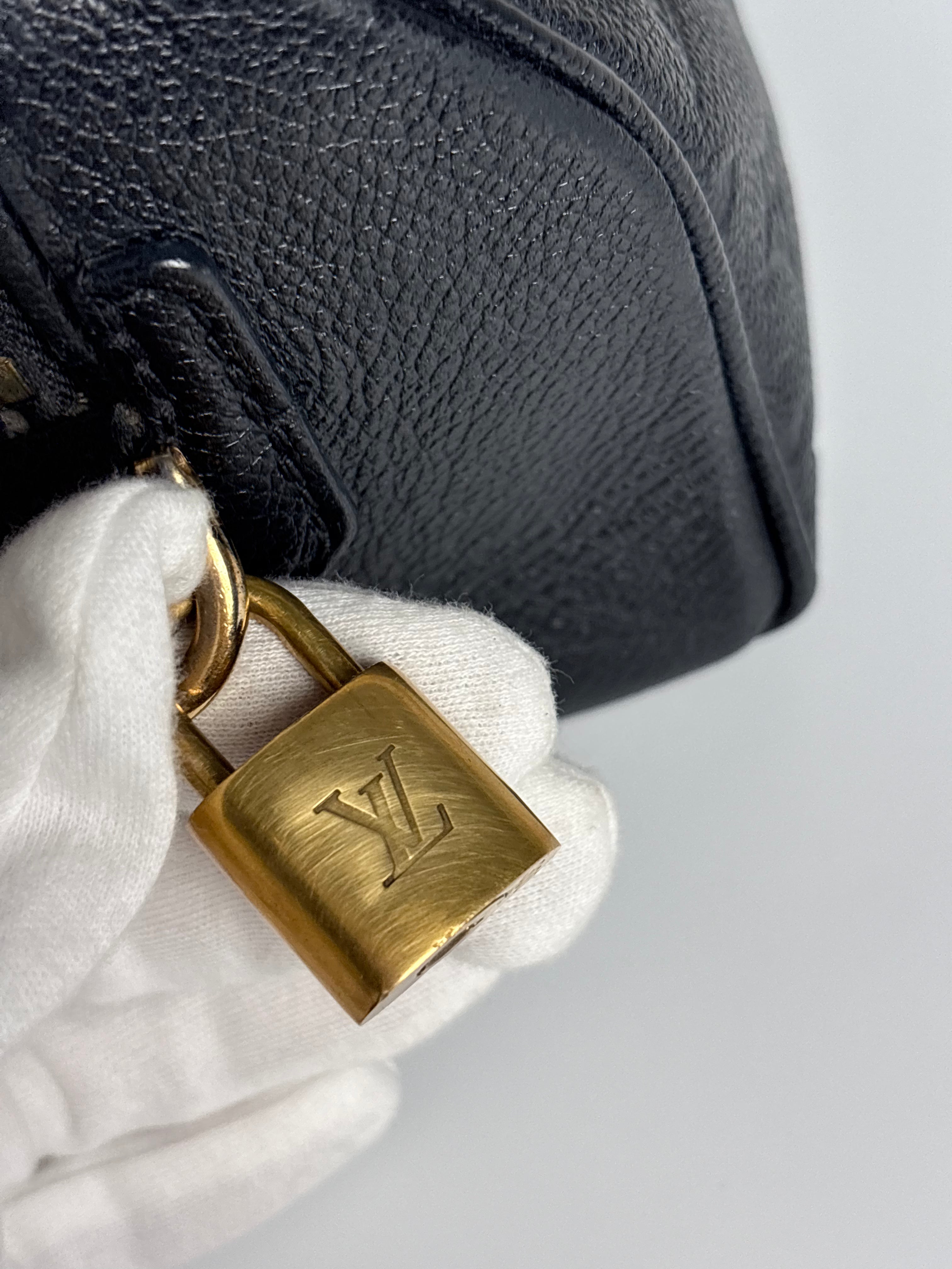 LOUIS VUITTON Speedy 20B – Black Empreinte Leather