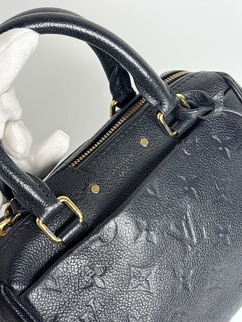 LOUIS VUITTON Speedy 20B – Black Empreinte Leather