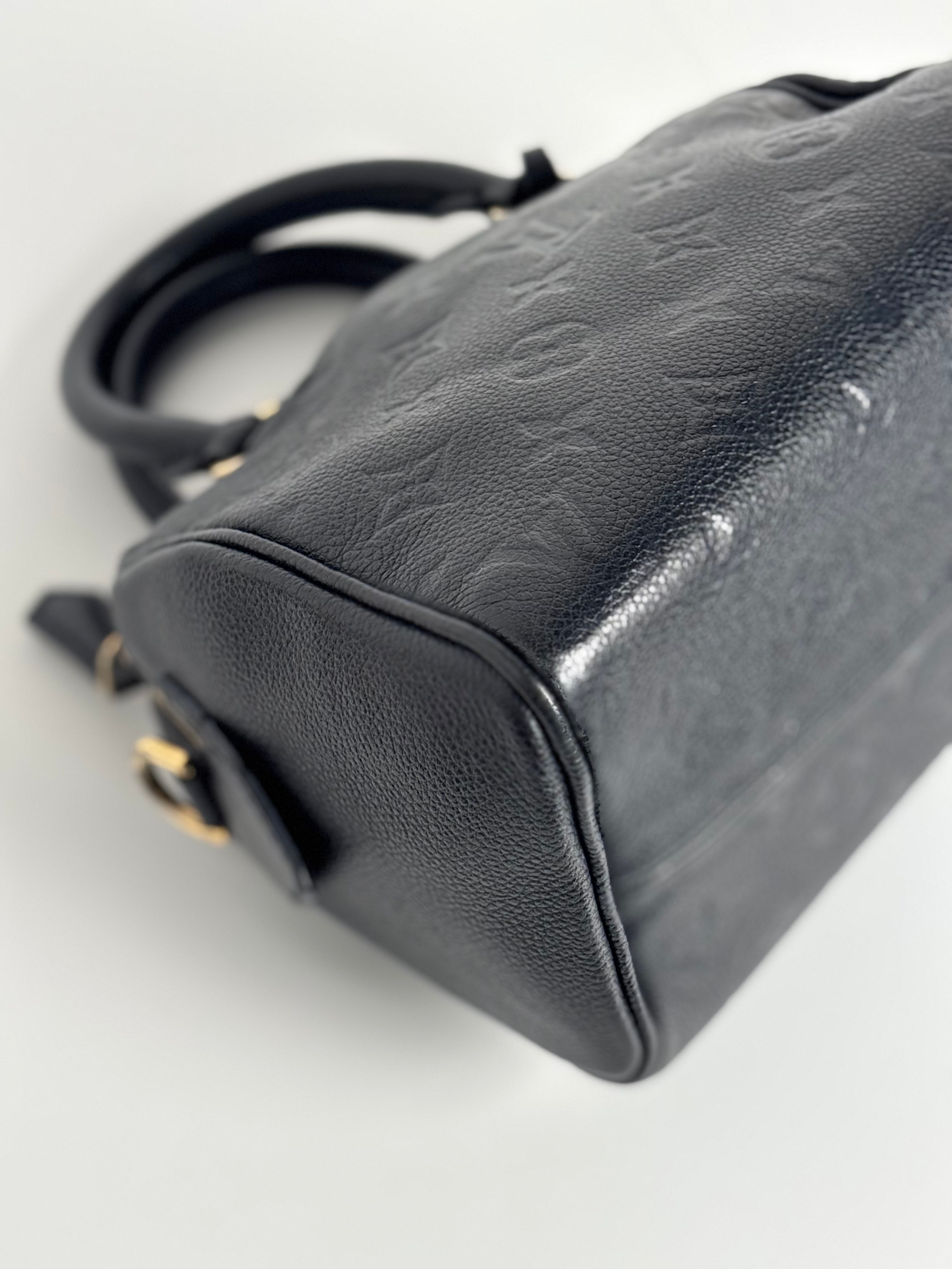 LOUIS VUITTON Speedy 20B – Black Empreinte Leather