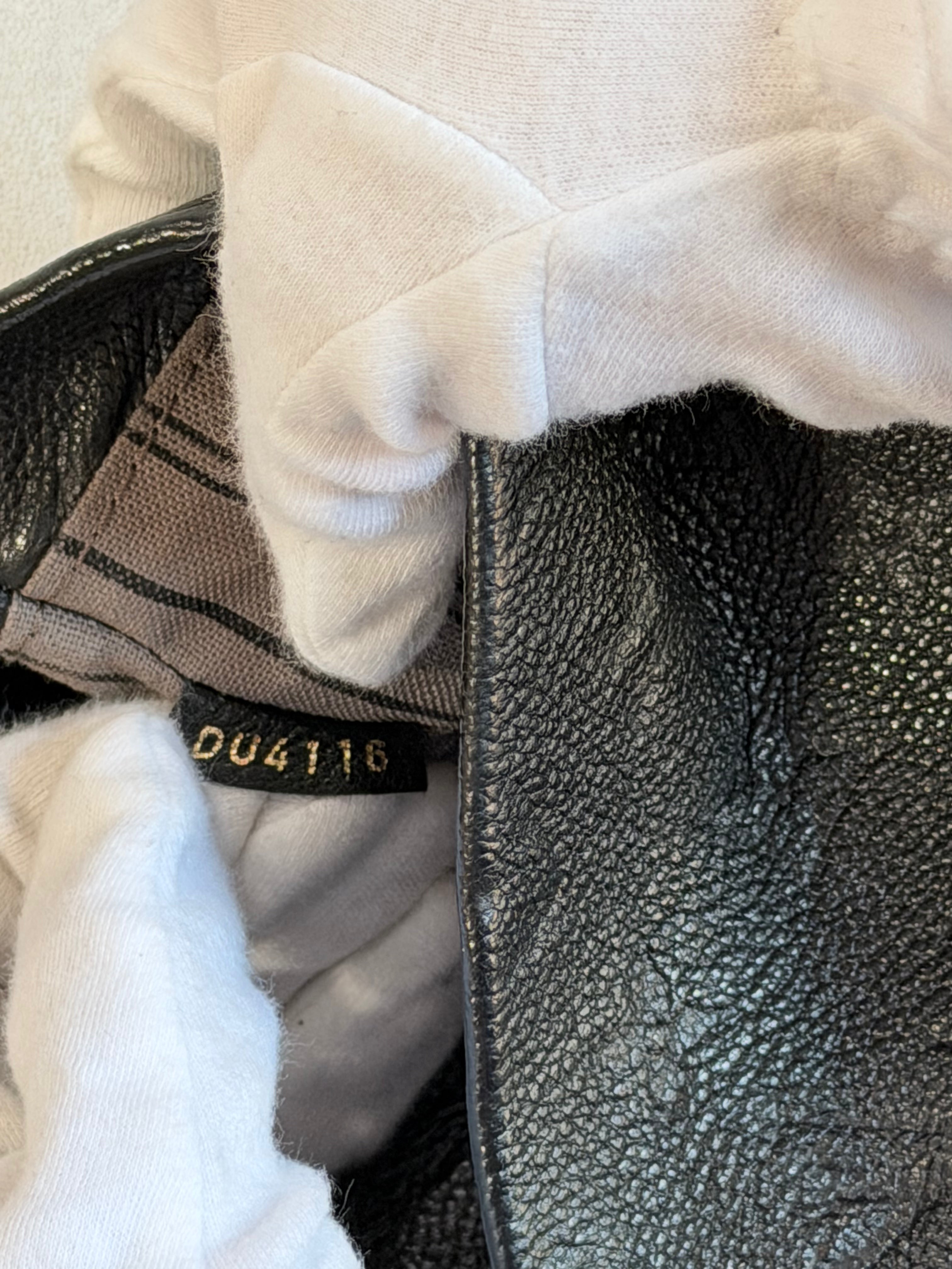 LOUIS VUITTON Speedy 20 Bandouliere Black Empreinte Leather