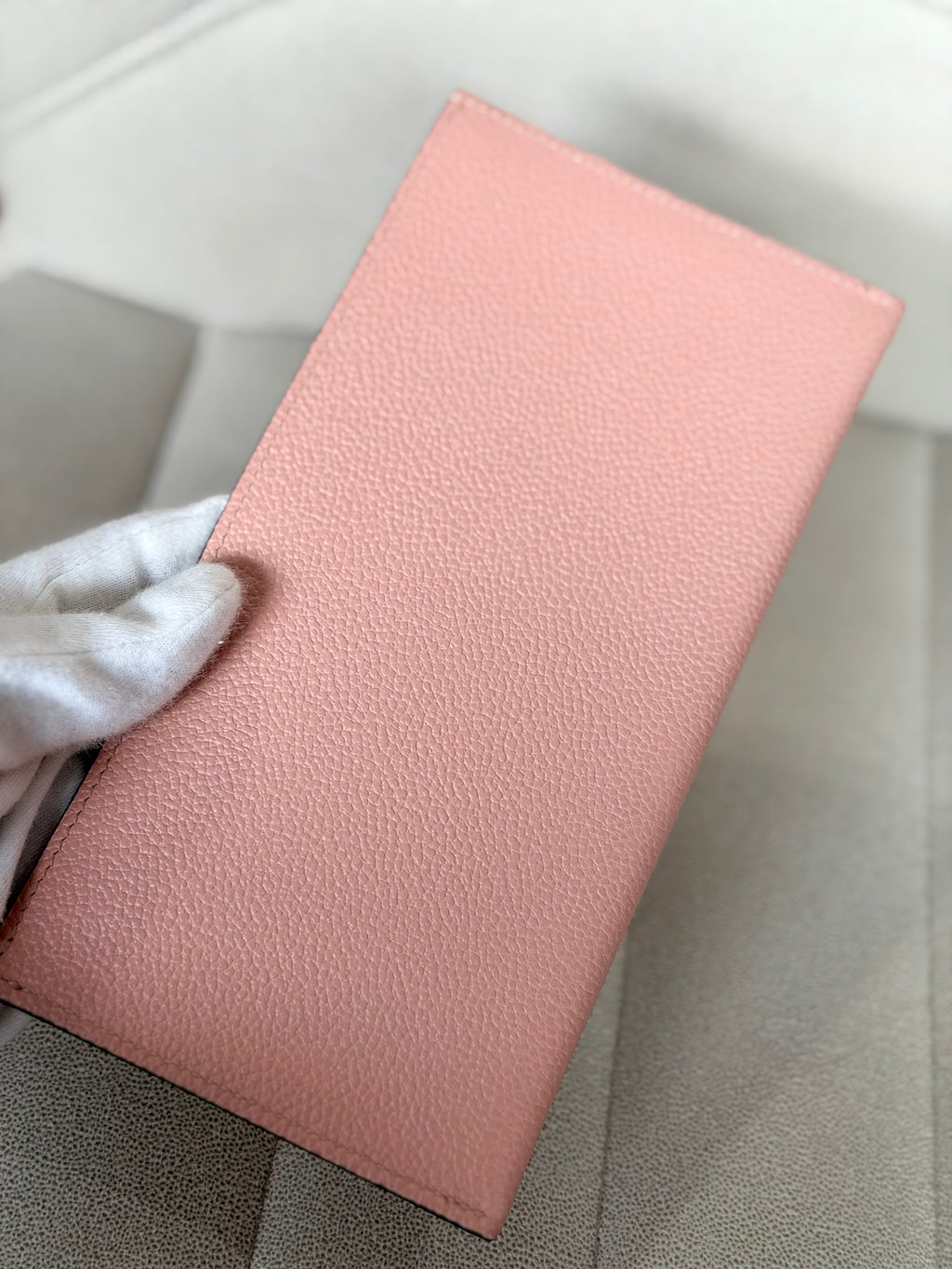 LOUIS VUITTON Pink Monogram Empreinte Leather Félicie Pochette (with inserts)
