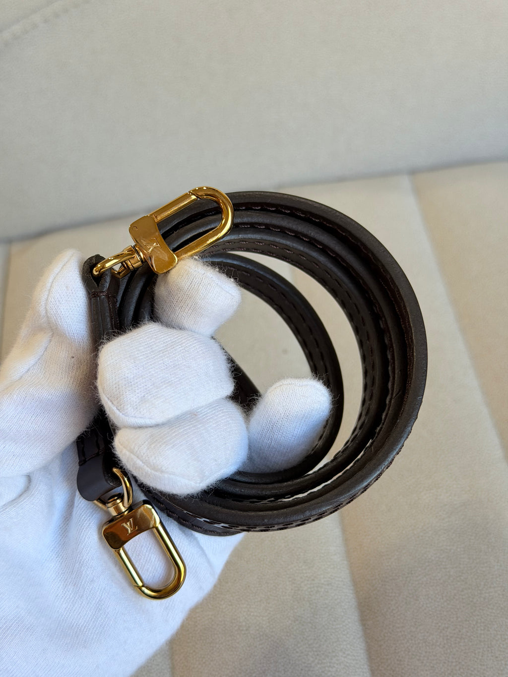 LOUIS VUITTON Alma BB Damier Ebene canvas