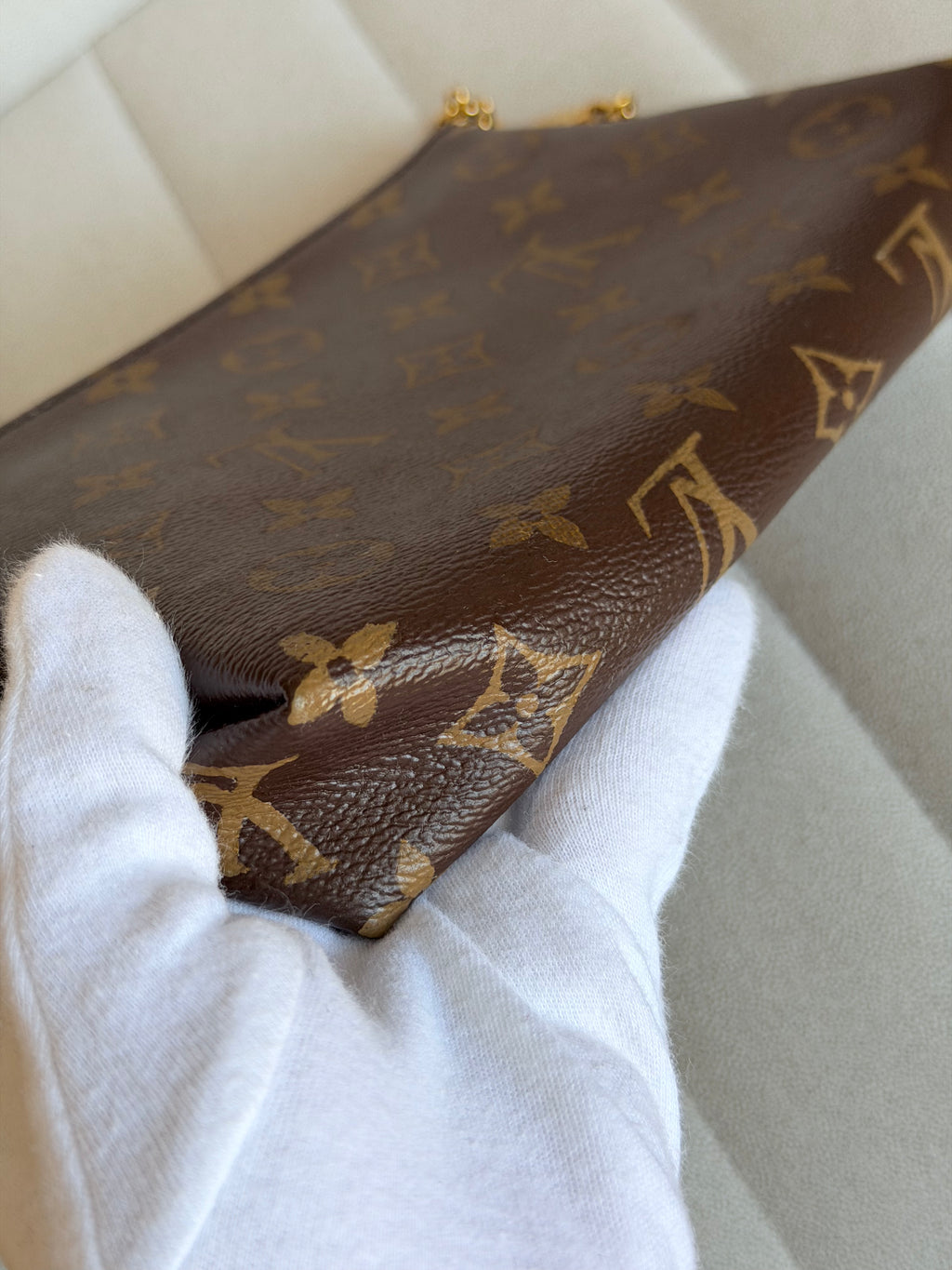LOUIS VUITTON Monogram Pallas Noir/Black Clutch Crossbody