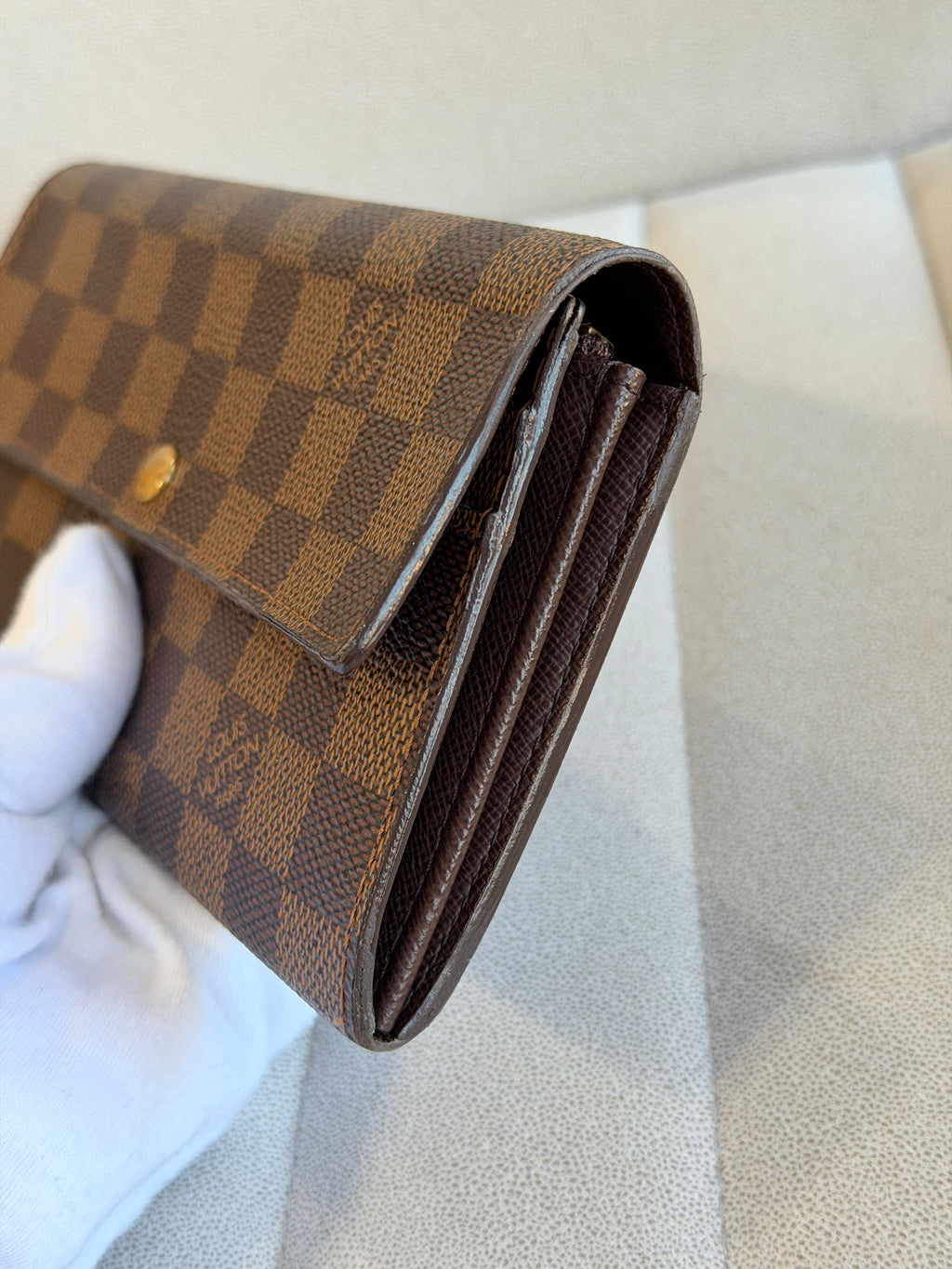 Louis Vuitton Damier Ebene Sarah Wallet