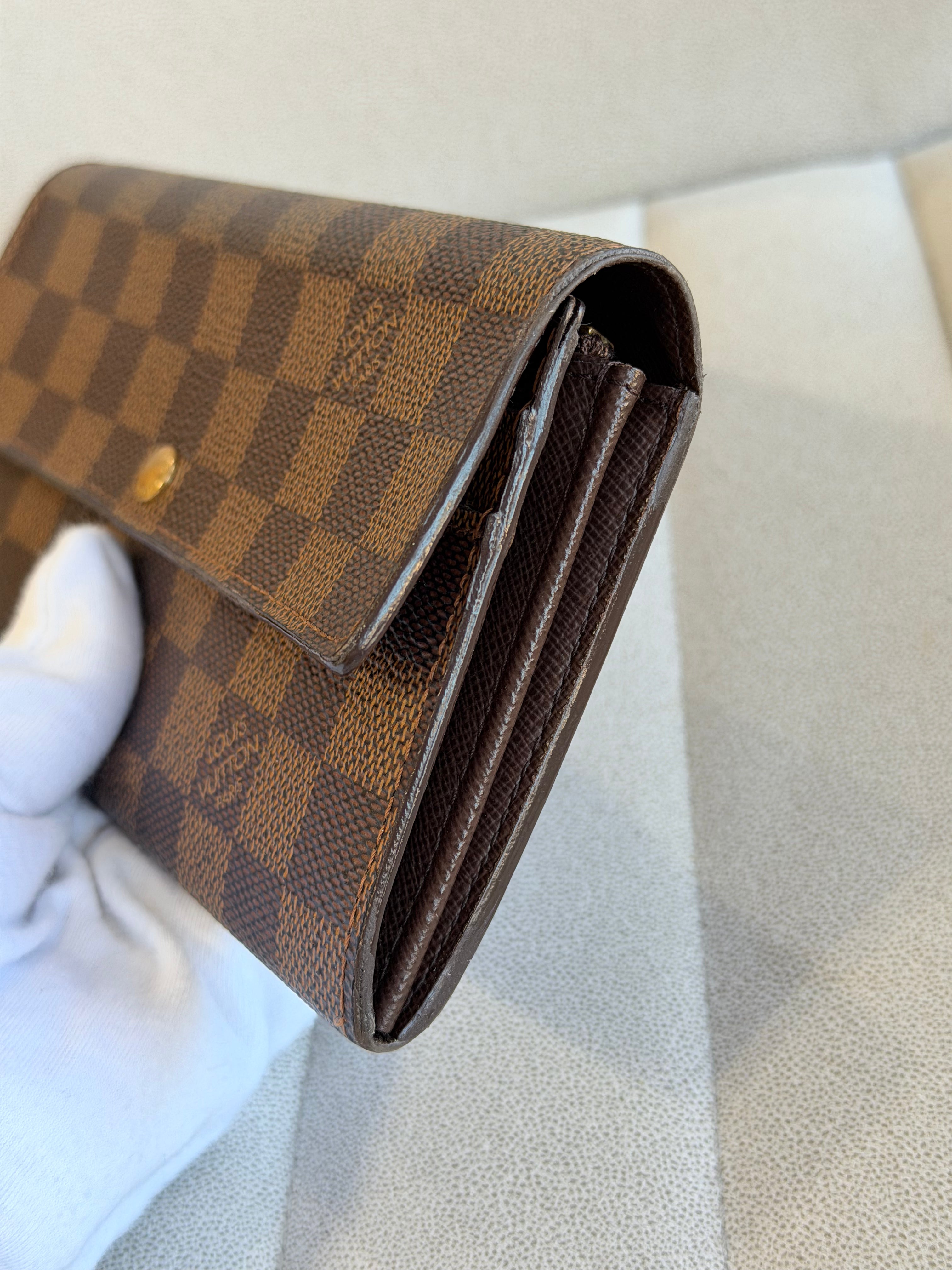 Louis Vuitton Damier Ebene Sarah Wallet