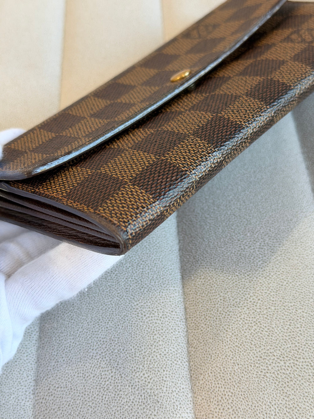Louis Vuitton Damier Ebene Sarah Wallet
