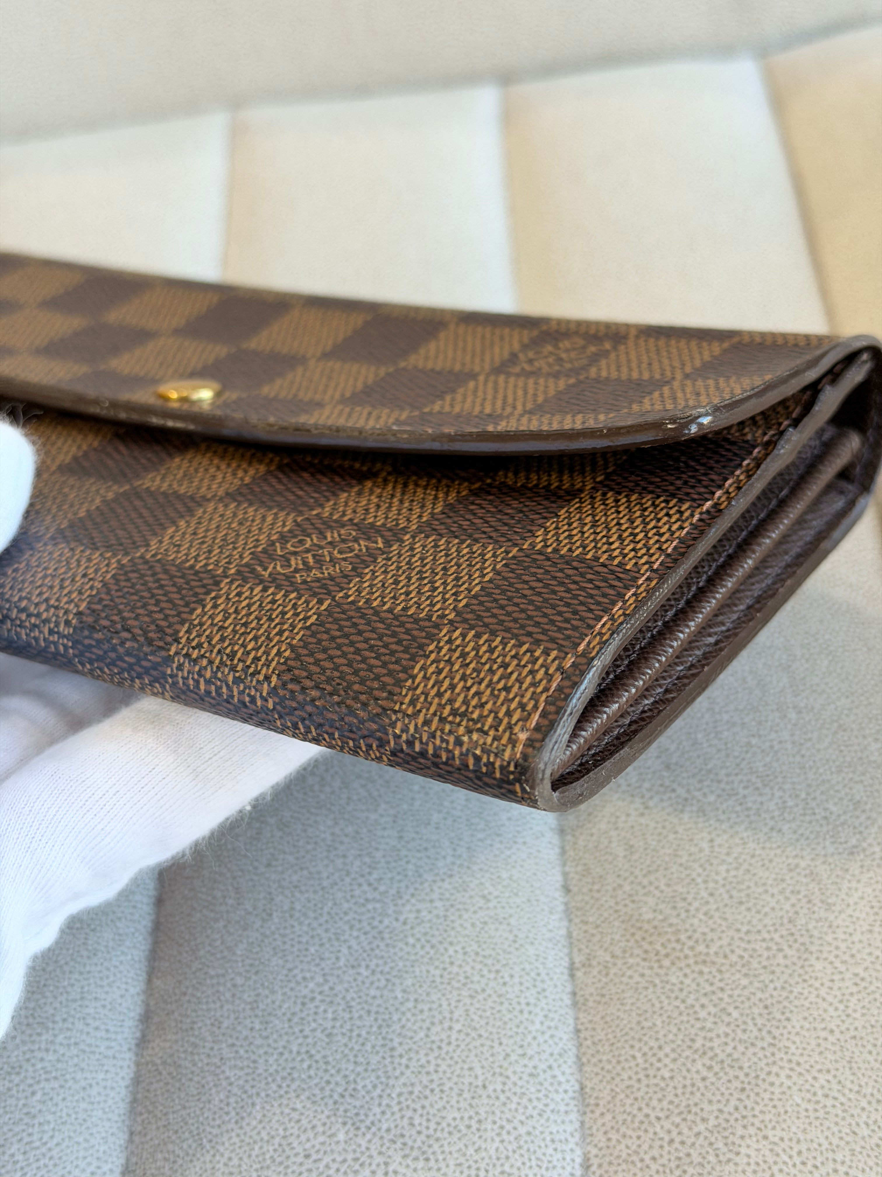 Louis Vuitton Damier Ebene Sarah Wallet