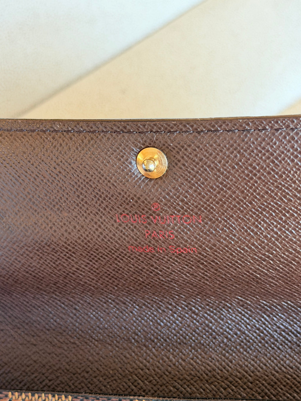 Louis Vuitton Damier Ebene Sarah Wallet