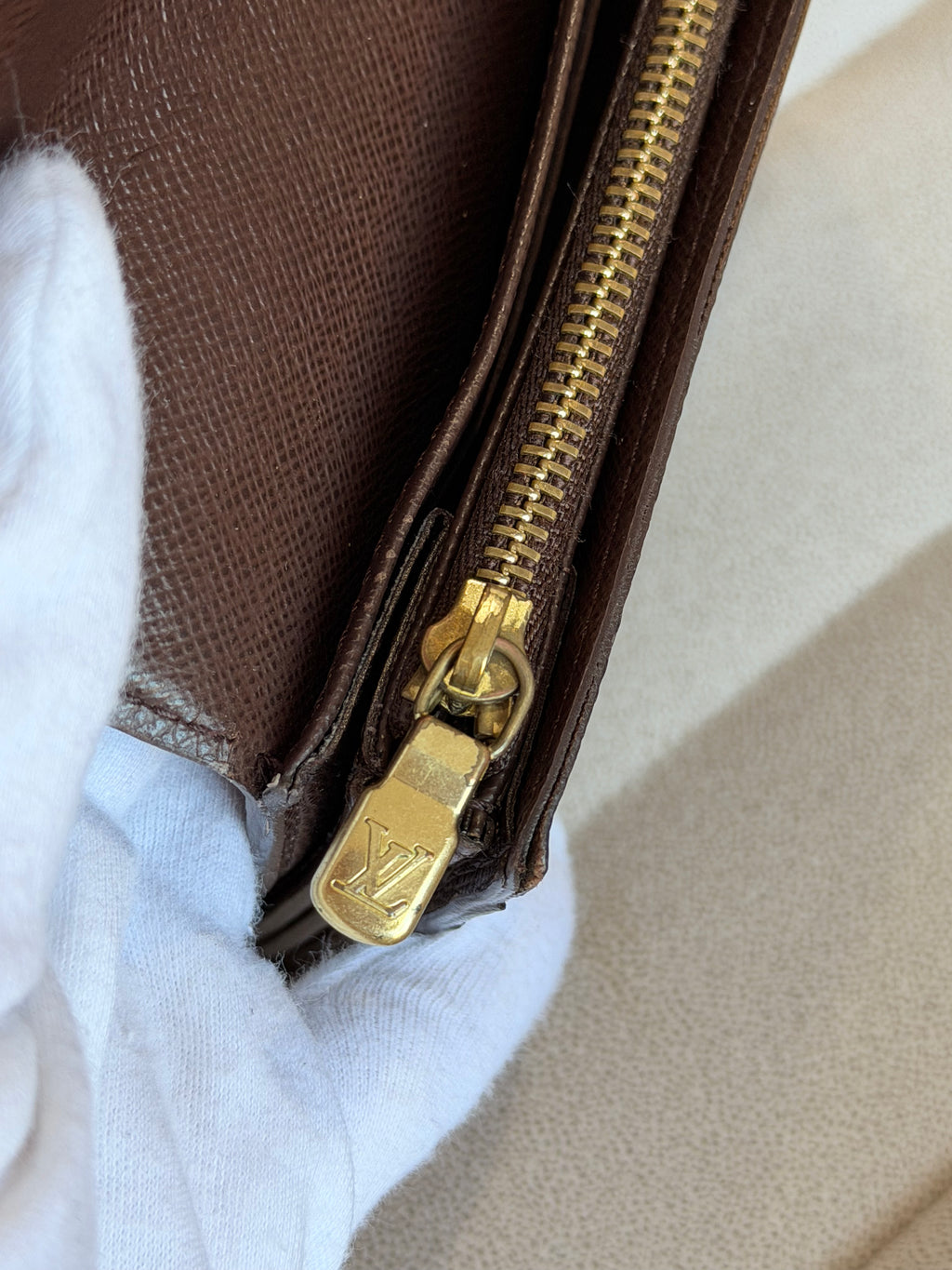 Louis Vuitton Damier Ebene Sarah Wallet