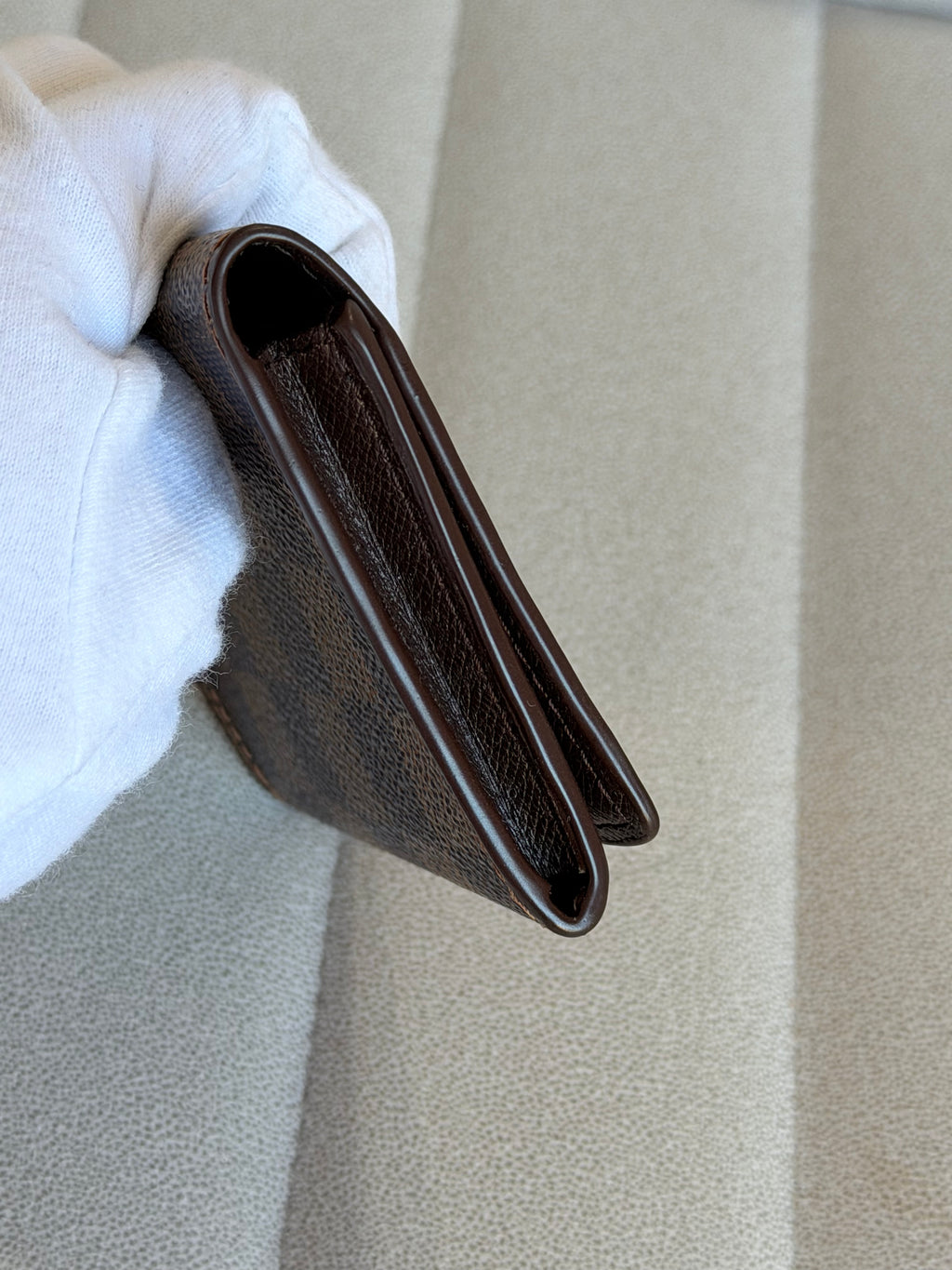 LOUIS VUITTON Damier Ebene Business Card Holder