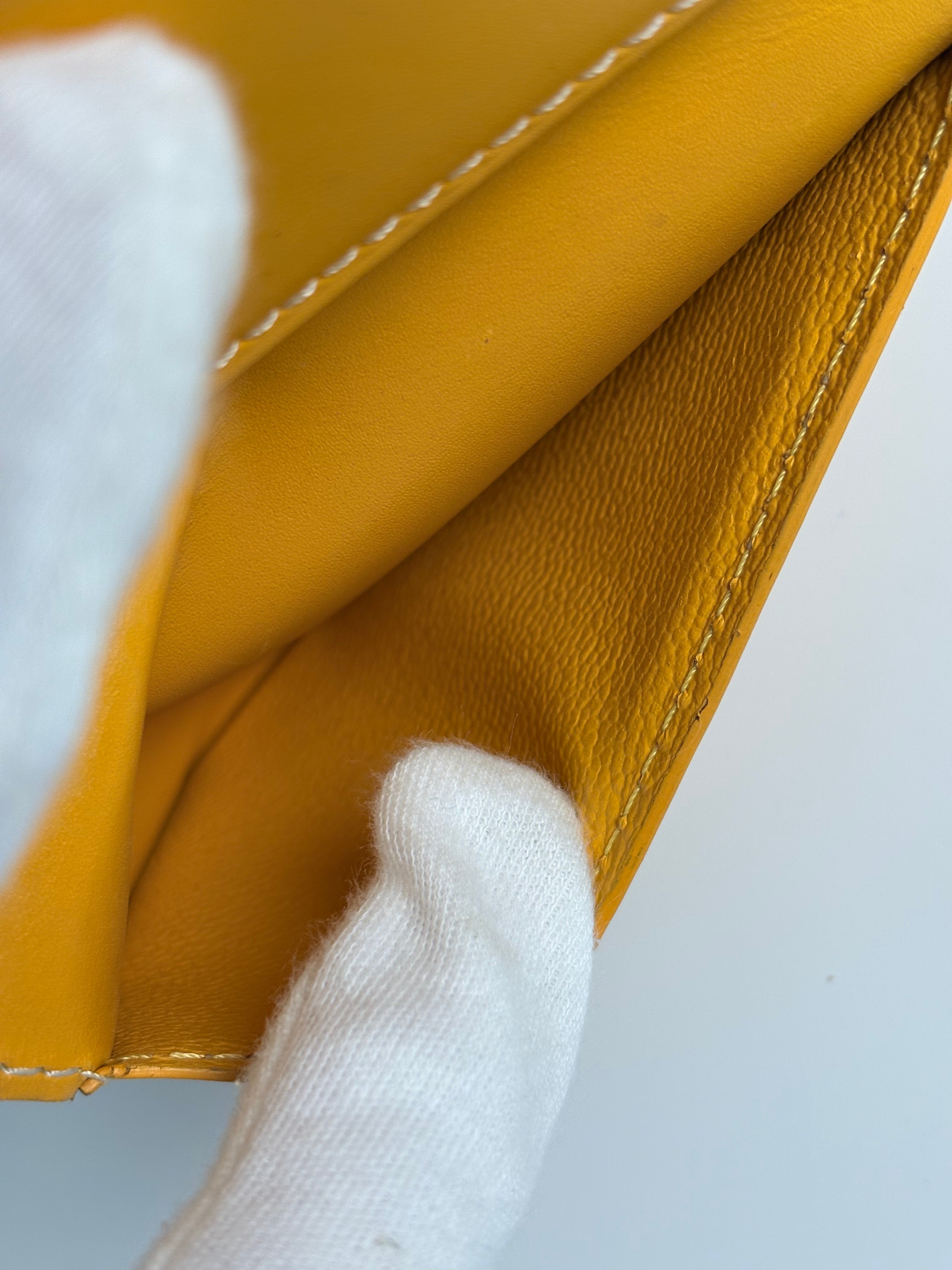 GOYARD Saint Pierre Card Holder – Yellow