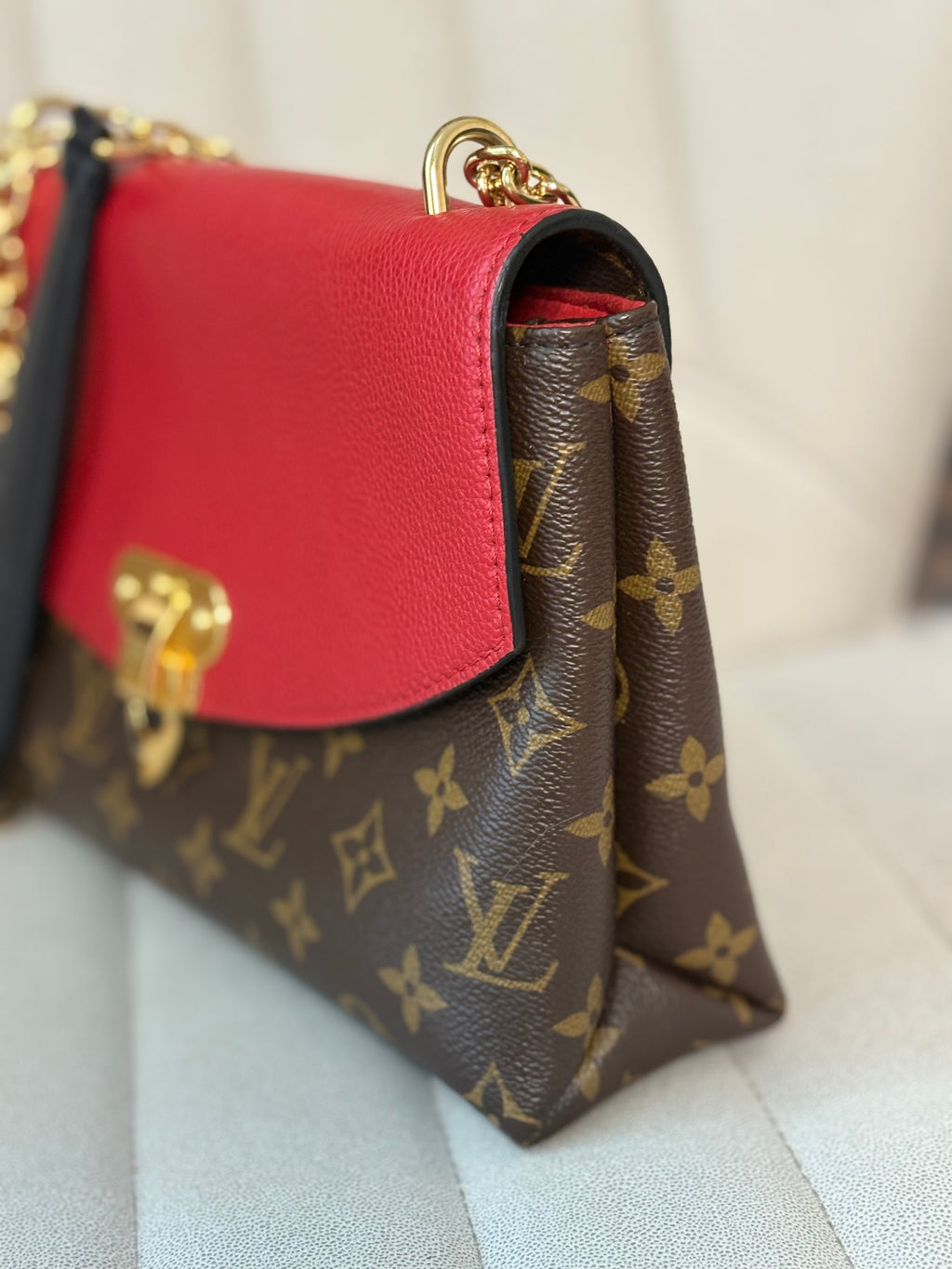 LOUIS VUITTON Red Saint Placide Monogram