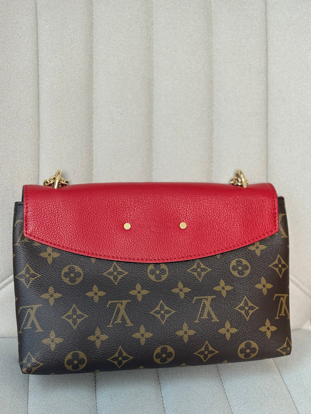 LOUIS VUITTON Red Saint Placide Monogram