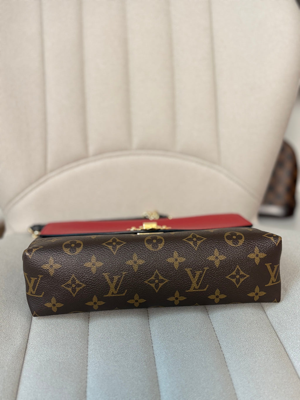 LOUIS VUITTON Red Saint Placide Monogram