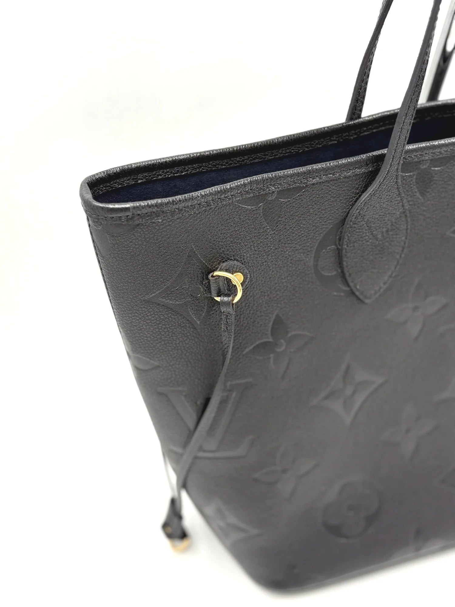 LOUIS VUITTON neverfull empreinte black leather (Microchipped)