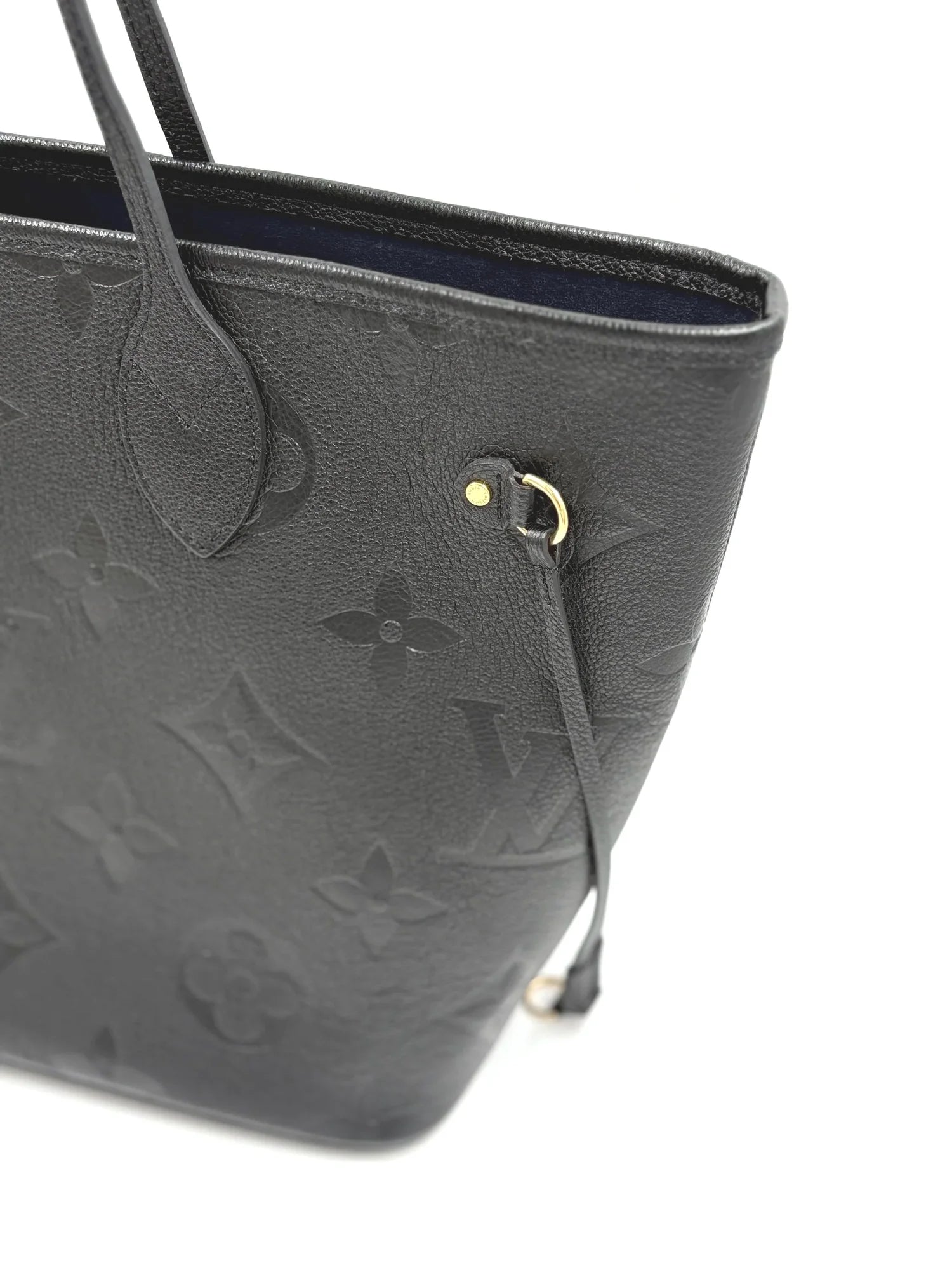 LOUIS VUITTON neverfull empreinte black leather (Microchipped)