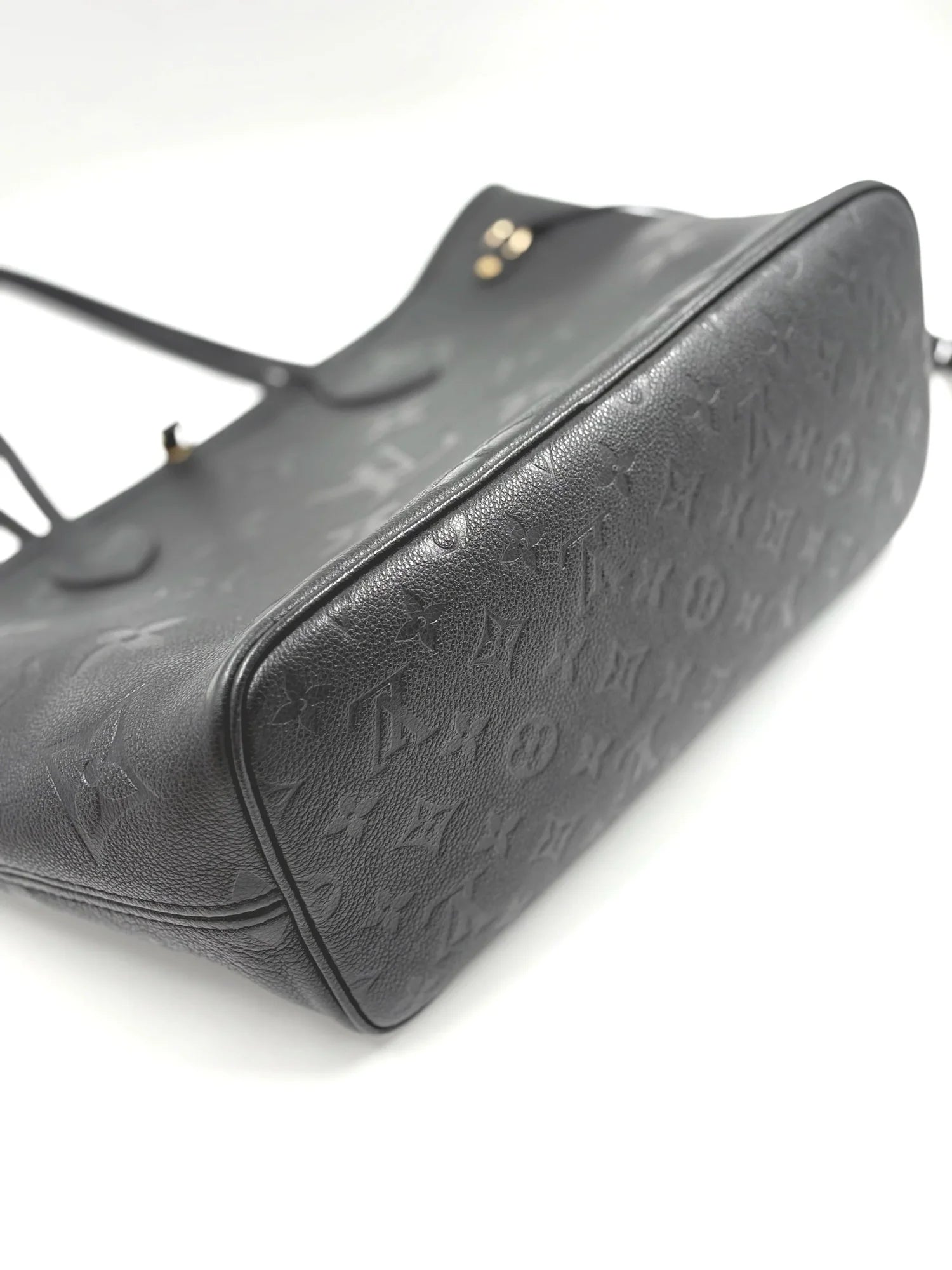 LOUIS VUITTON neverfull empreinte black leather (Microchipped)