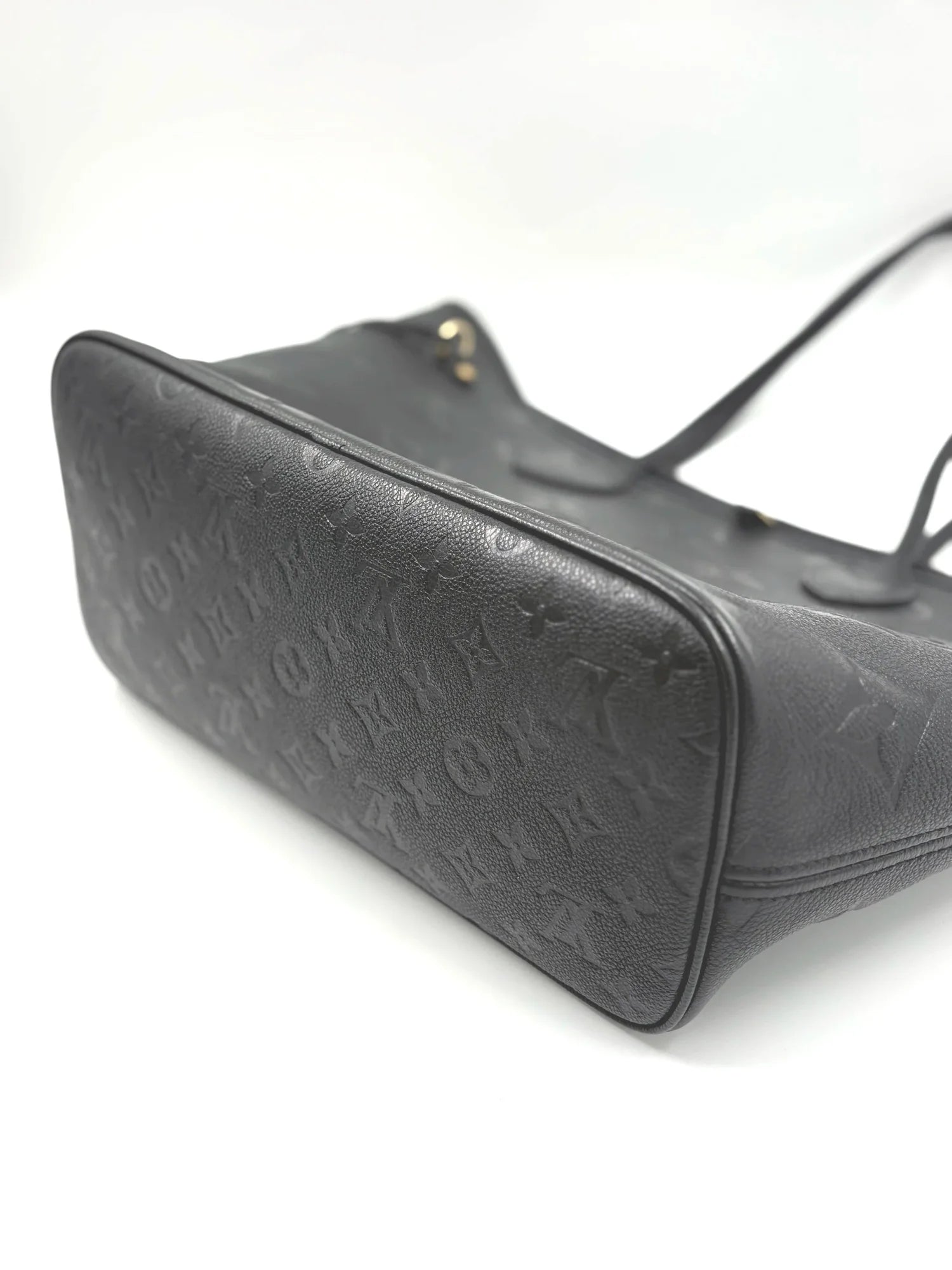 LOUIS VUITTON neverfull empreinte black leather (Microchipped)