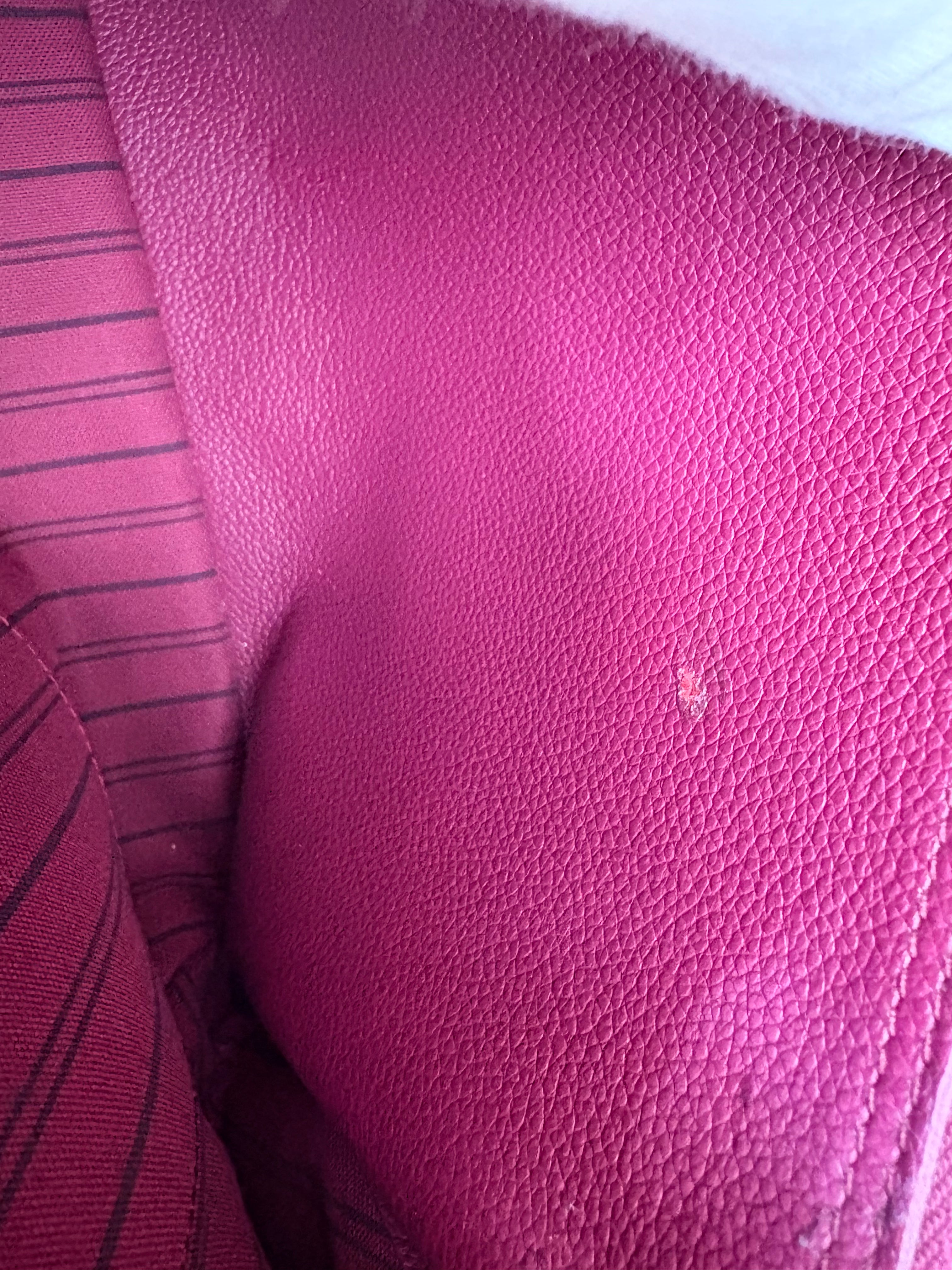 LOUIS VUITTON Montaigne MM burgundy Empreinte leather