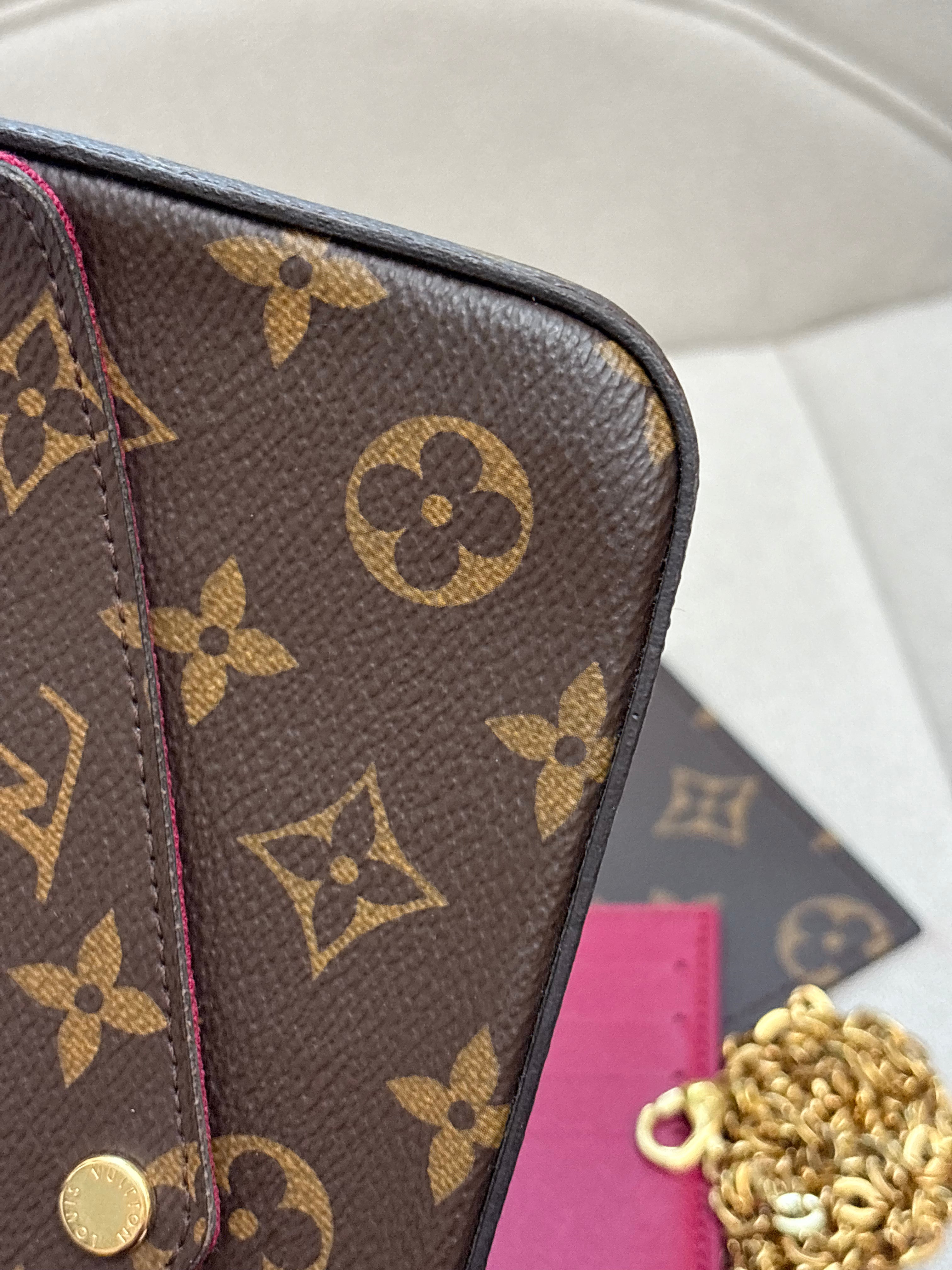 LOUIS VUITTON Pochette Félicie monogram canvas