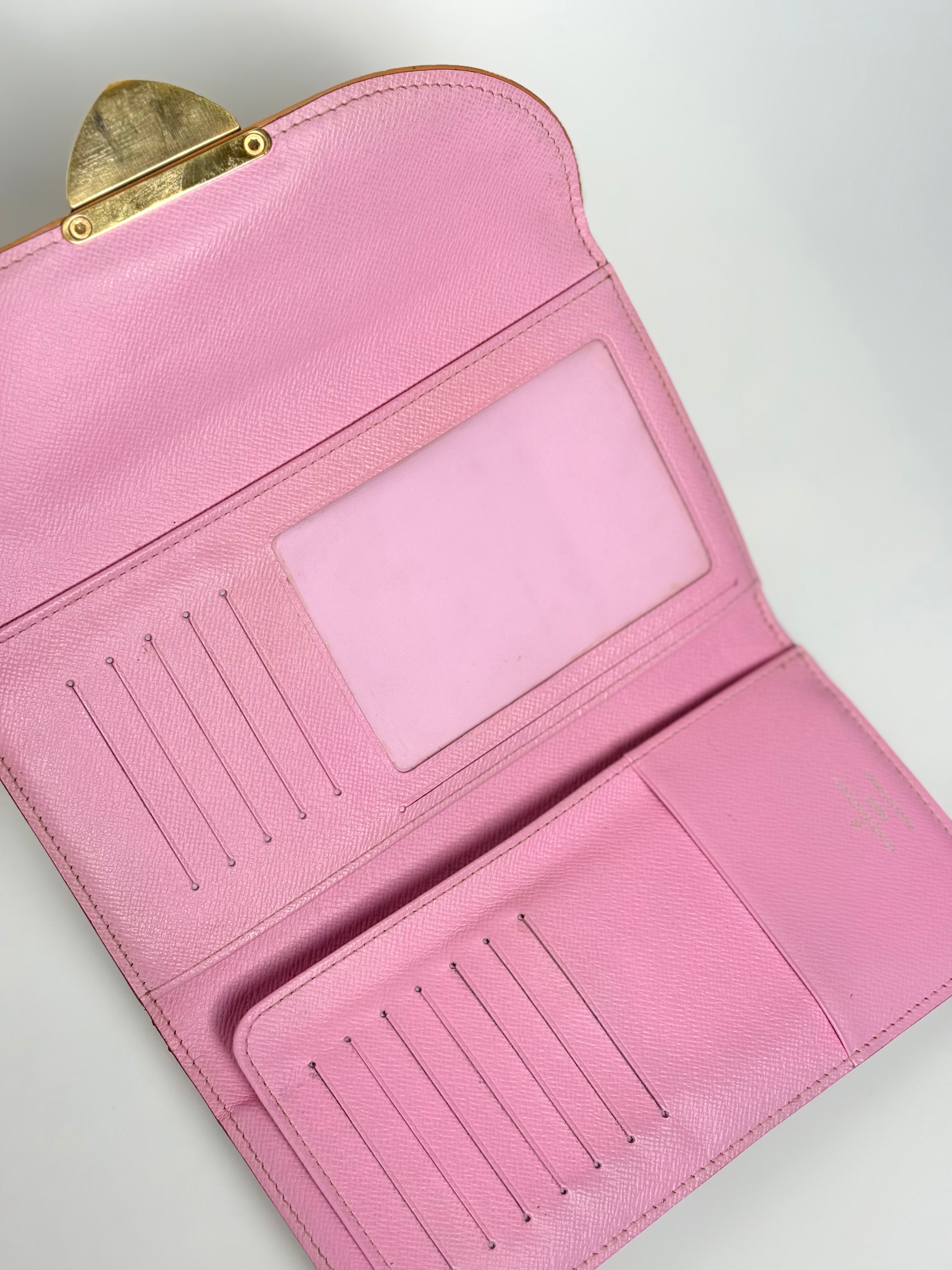 LOUIS VUITTON Eugenie Wallet – White Multicolore Monogram