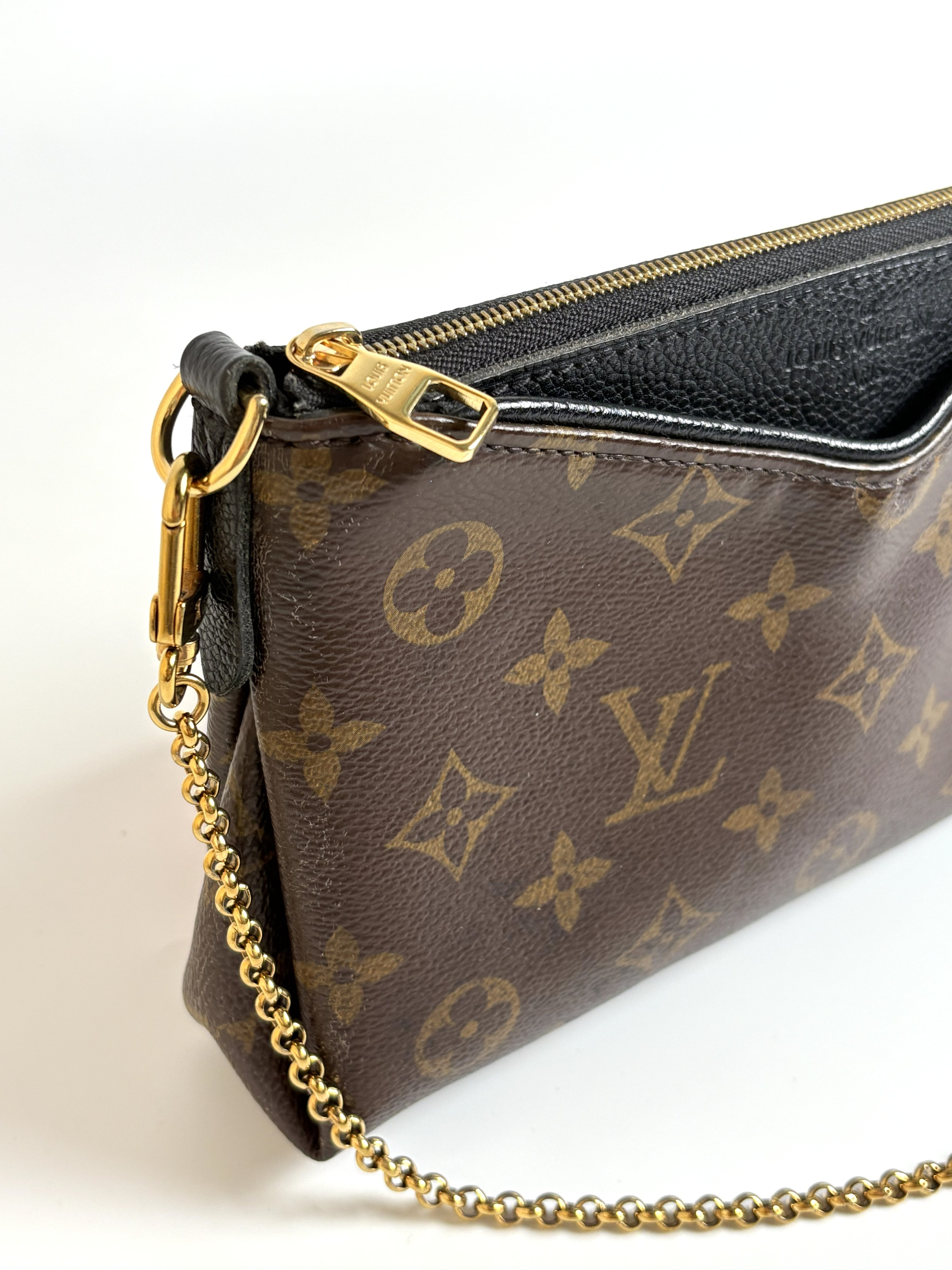 LOUIS VUITTON Pallas Clutch – Monogram Black