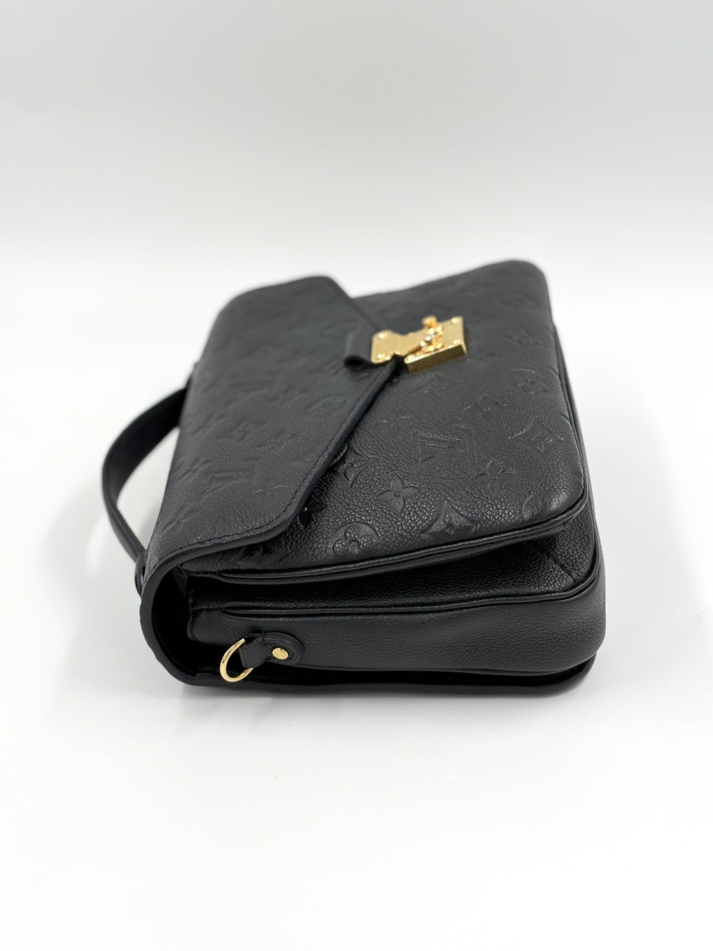 LOUIS VUITTON Metis Pochette empreinte black leather (microchipped)