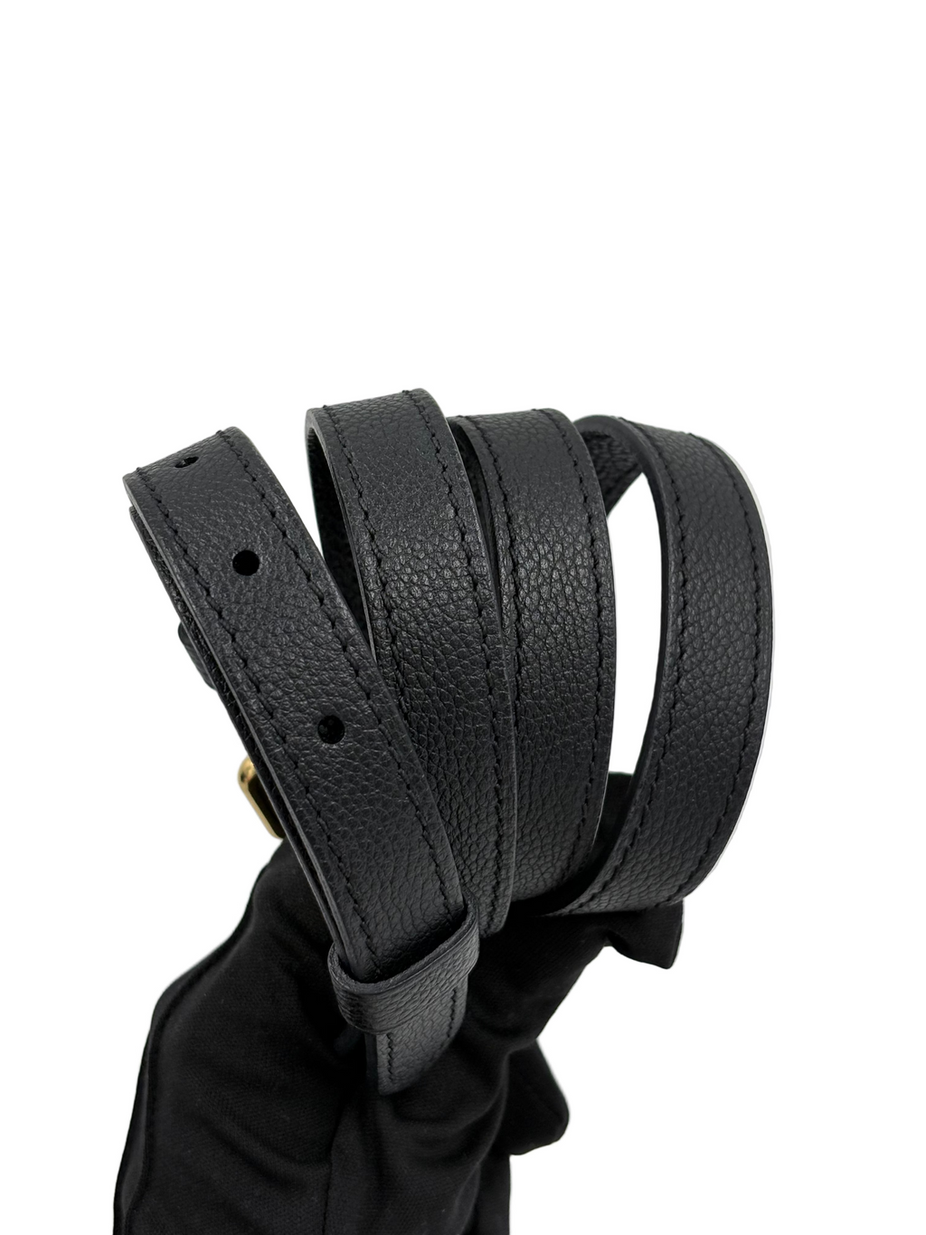 LOUIS VUITTON Metis Pochette empreinte black leather (microchipped)