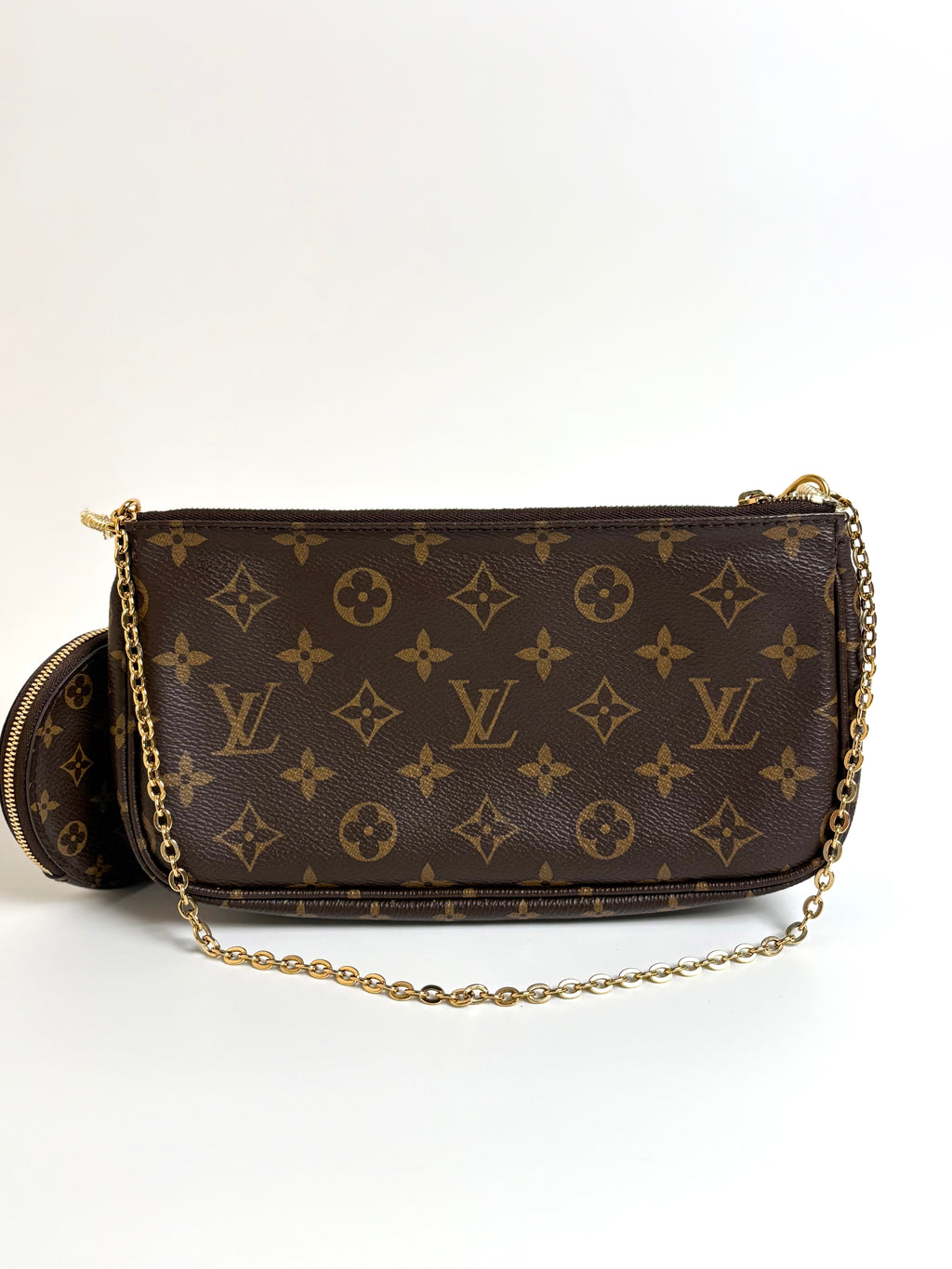 LOUIS VUITTON Multi Pochette Accessoires pink strap