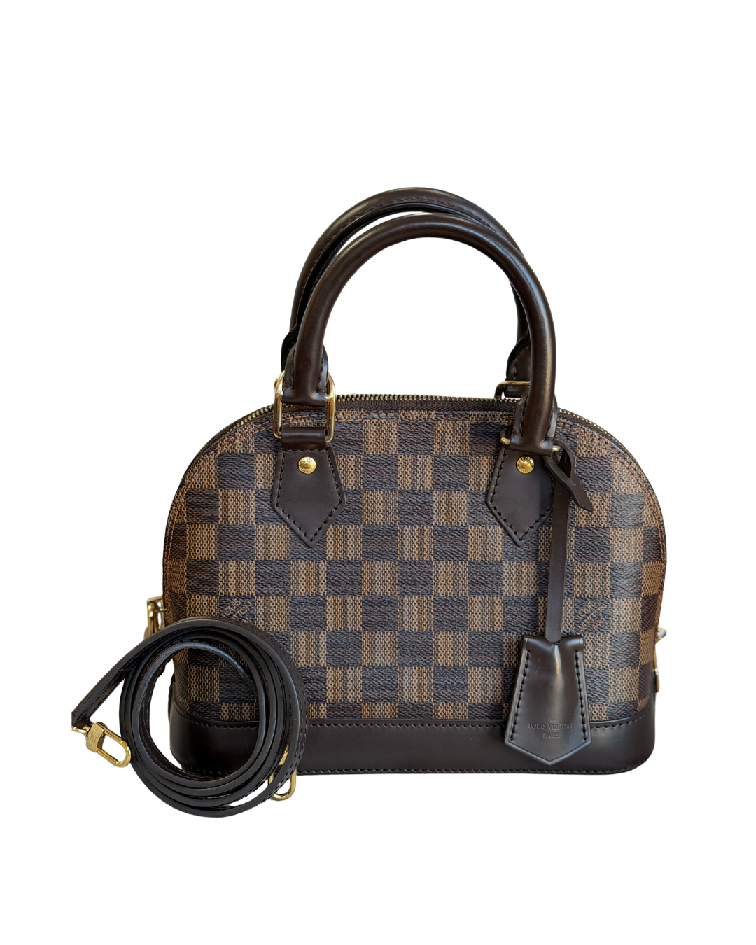 LOUIS VUITTON Alma BB Damier Ebene canvas