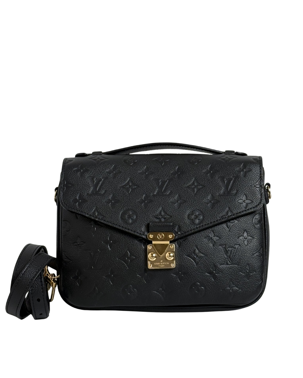 LOUIS VUITTON Pochette Metis - Black Empreinte Leather
