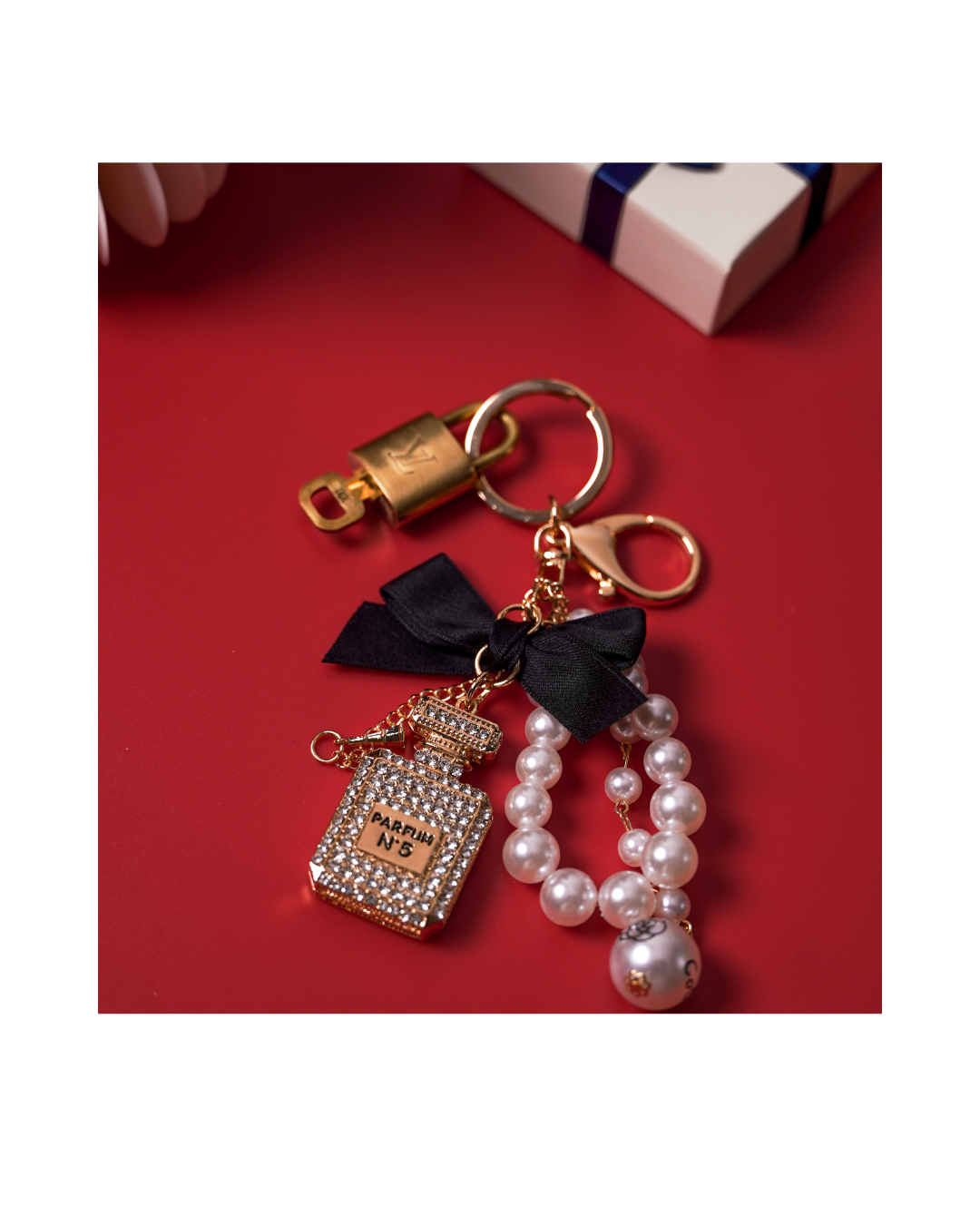 Authentic Lock & Key Set with Non-Branded Charm - Luxe Icon