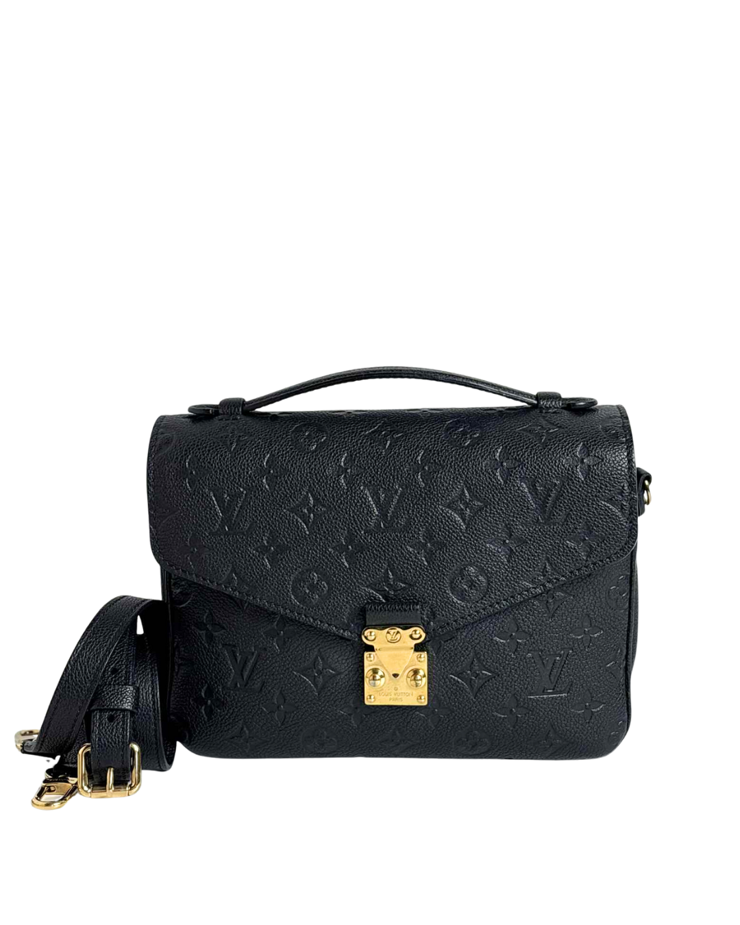 LOUIS VUITTON Metis empreinte black leather