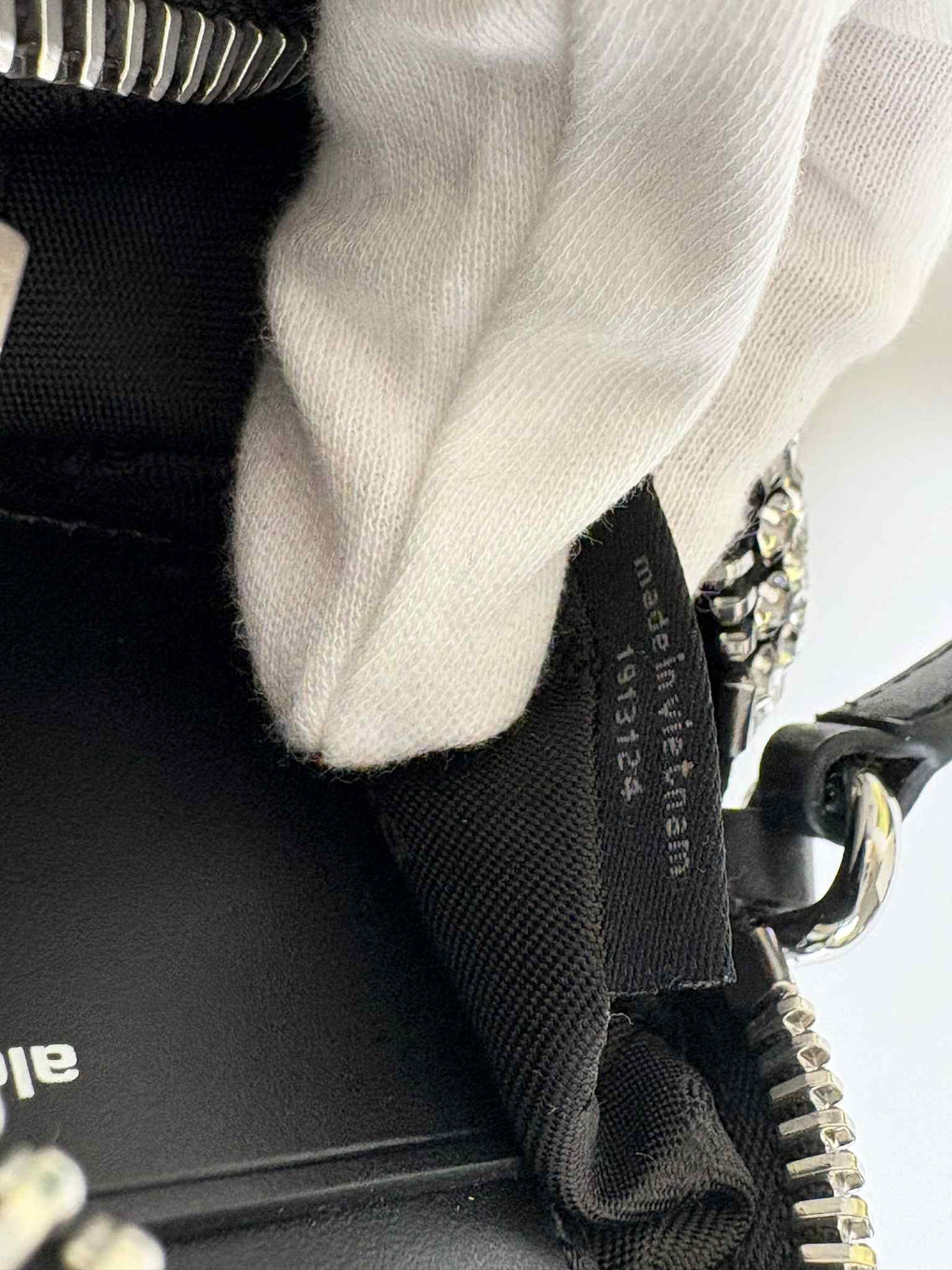 ALEXANDER WANG Heiress pouch in crystal mesh