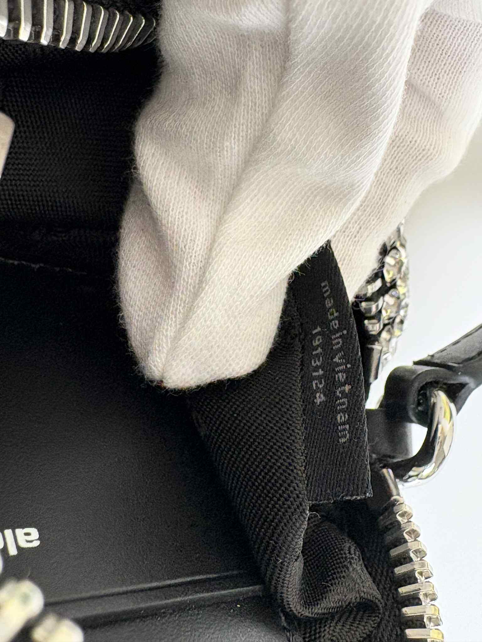 ALEXANDER WANG Heiress pouch in crystal mesh