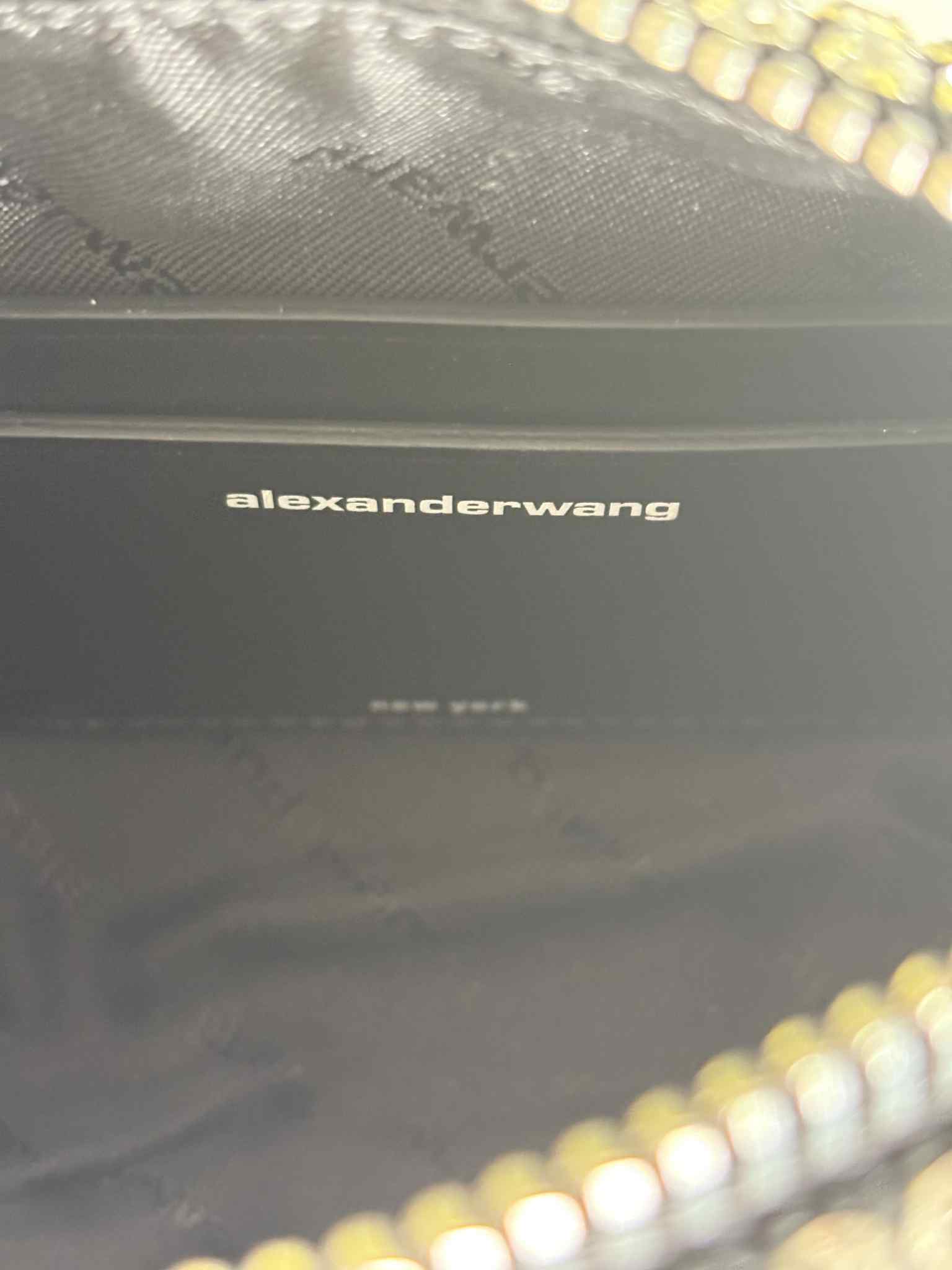 ALEXANDER WANG Heiress pouch in crystal mesh